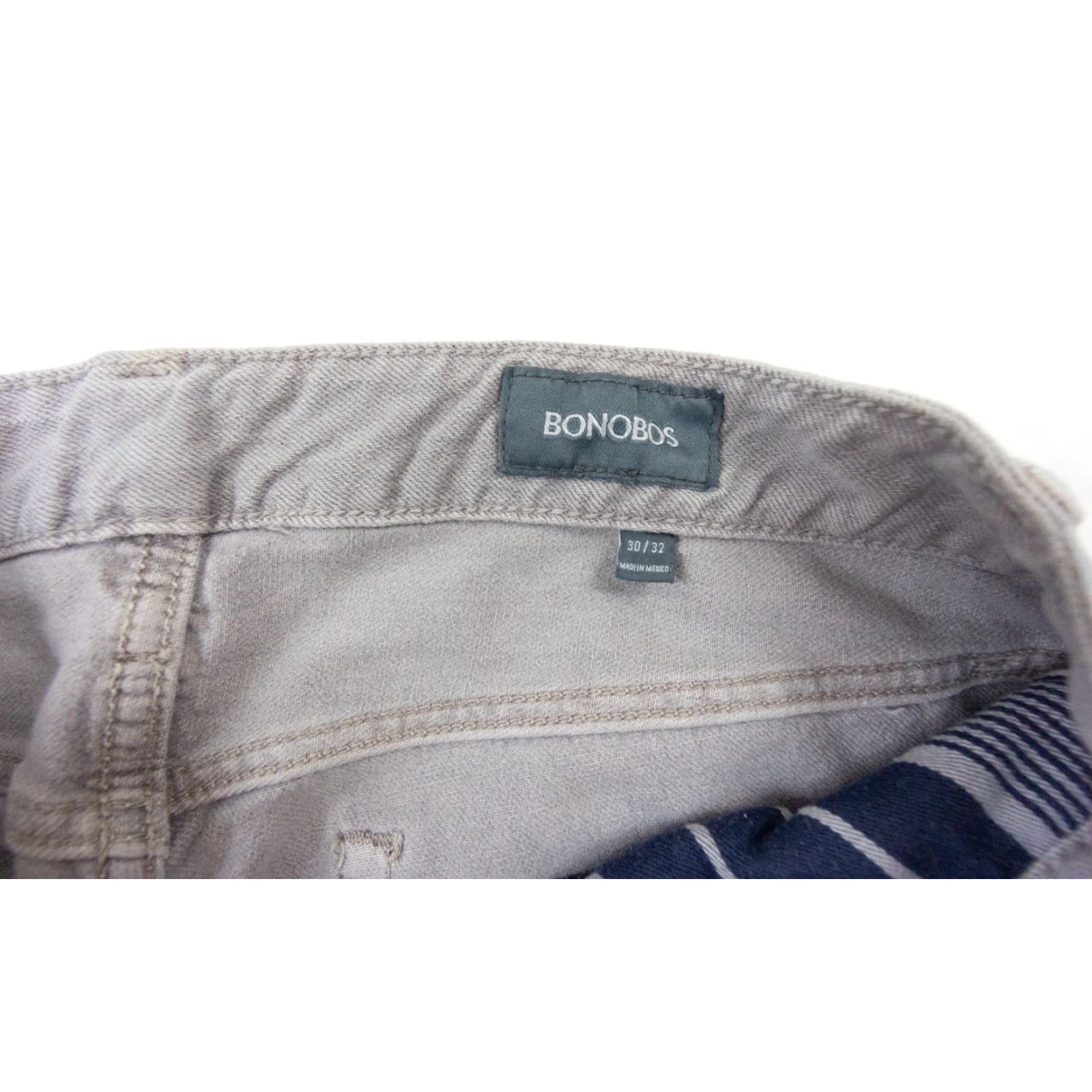 Bonobos Bonobos Jeans Men's 30x30 Gray Denim Slim Fit Casual Pants Stretch Regular Size US 30 / EU 46 - 6 Thumbnail