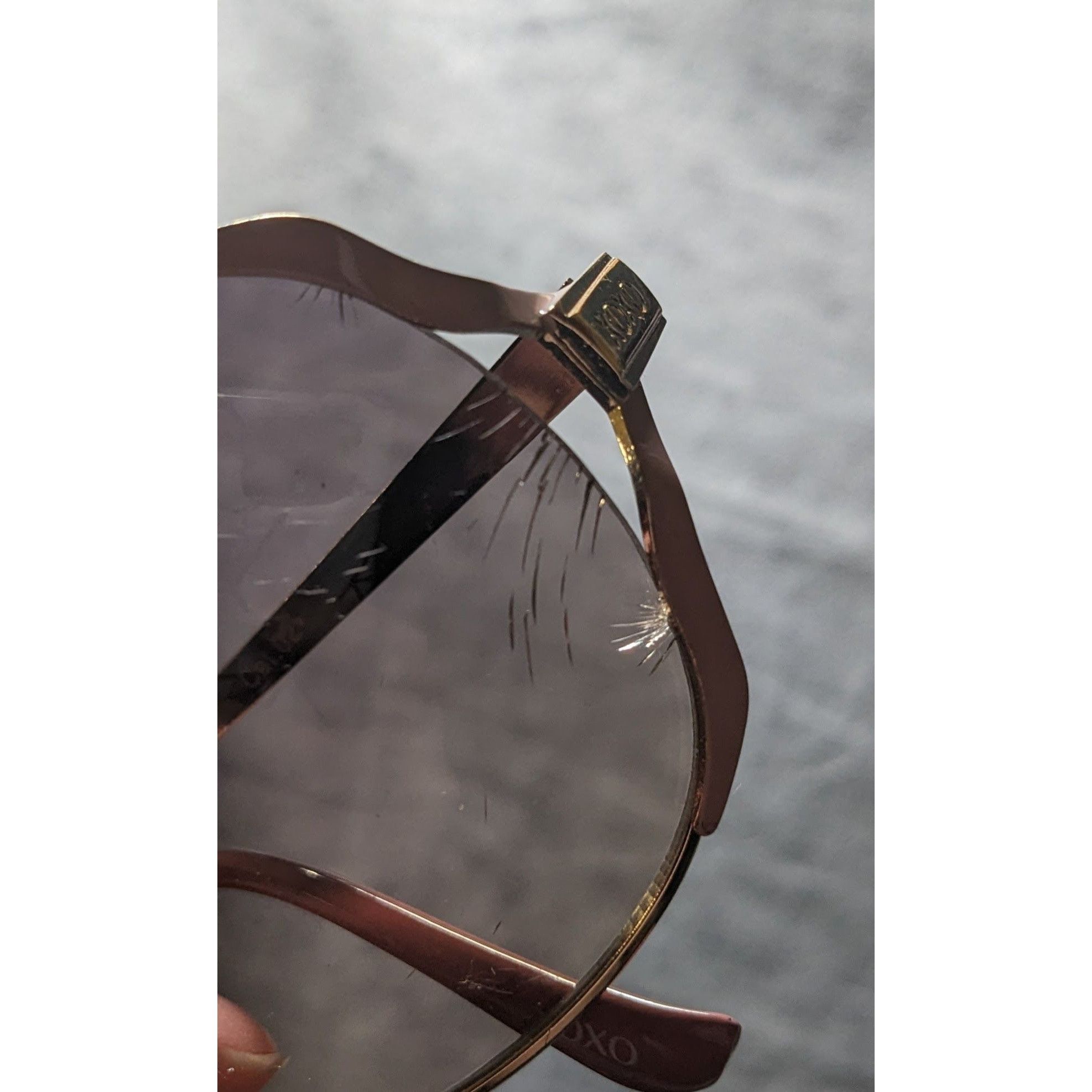 XOXO XOXO Gold And Pink Retro Fashion Sunglasses Size ONE SIZE - 8 Thumbnail
