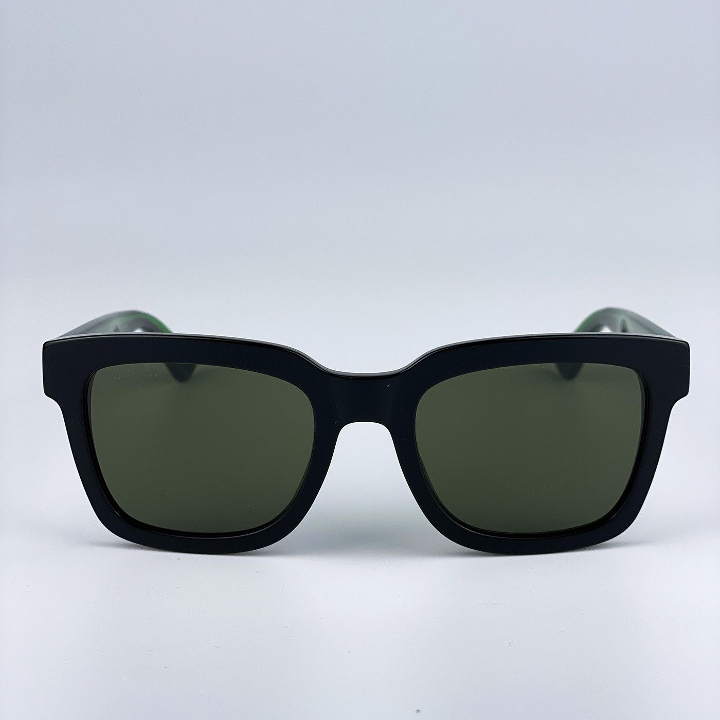 Gucci Gucci Men Sunglasses Black Green Square GG0001SN 002 NEW Size ONE SIZE - 4 Thumbnail