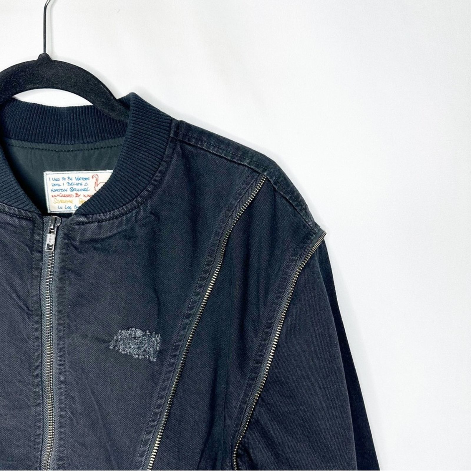 Sandrine Rose SANDRINE ROSE Black Zip Bomber NWT in Medium Size M / US 6-8 / IT 42-44 - 5 Thumbnail