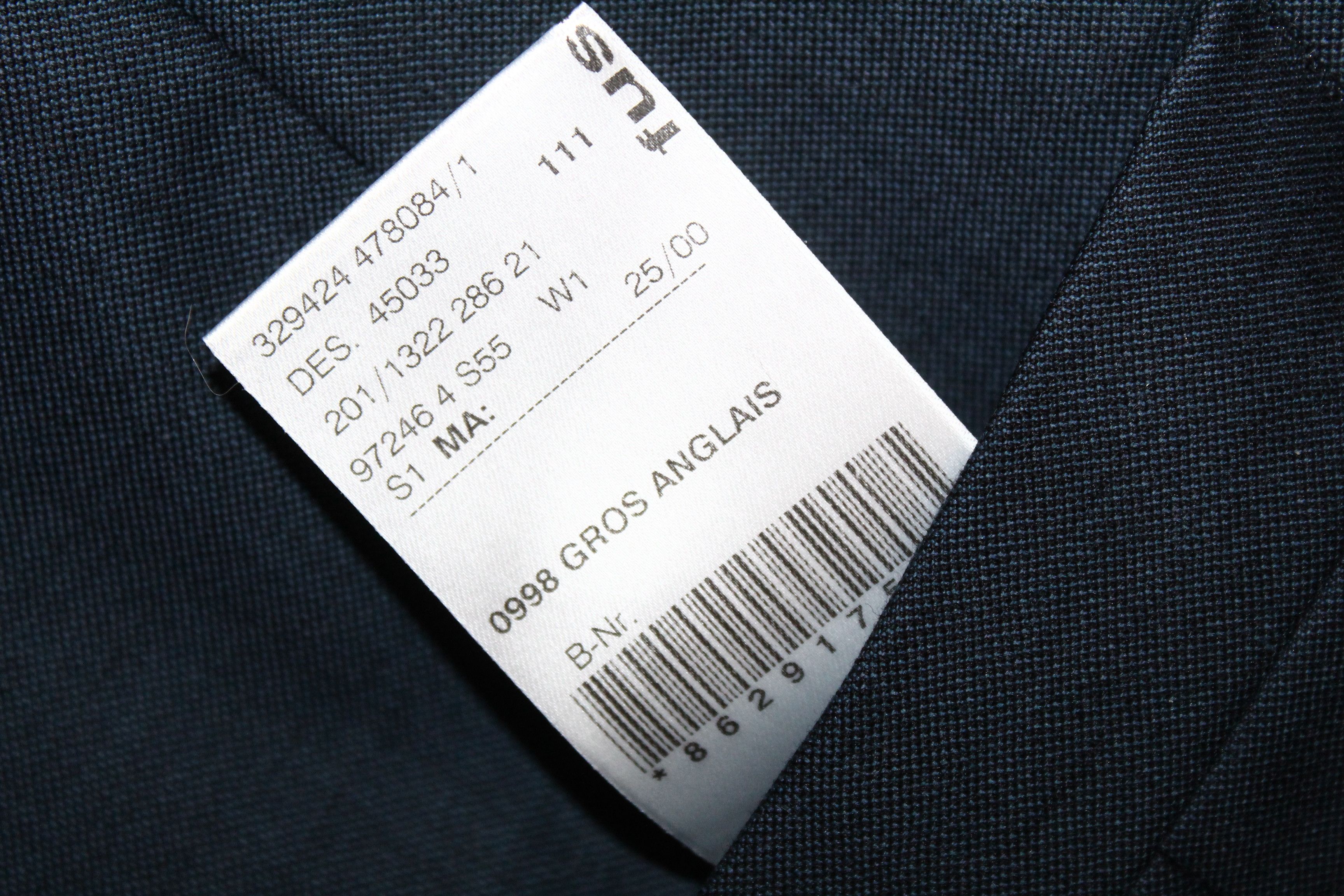 SCABAL Scabal Classic Fit Formal Solid Navy Blue New Wool Waistcoat Size 50S - 9 Thumbnail