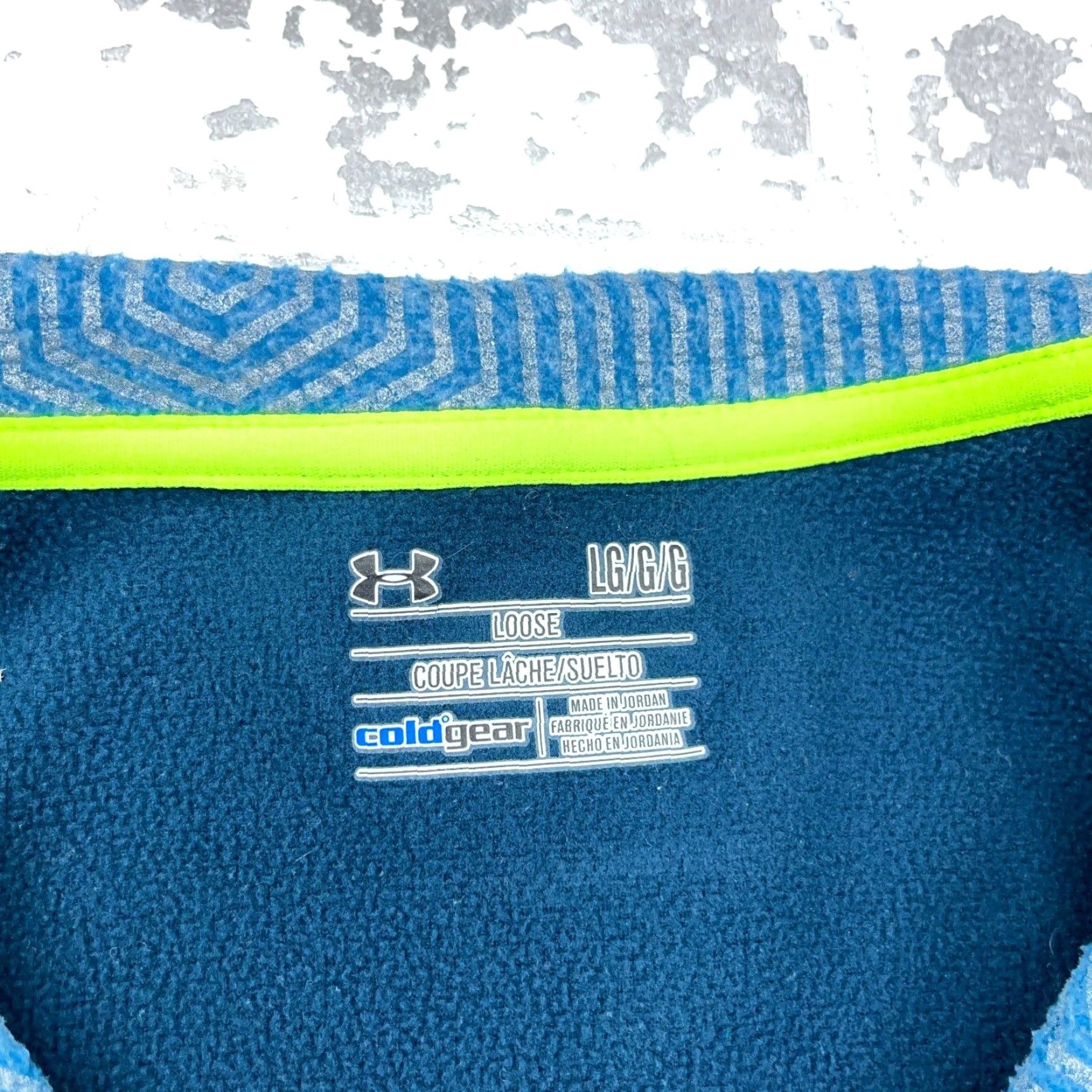 Under Armour Under Armour Sweatshirt Men Large Blue Pullover Thermal 1/4 Zip Moisture Wicking All Seasons Regular Sleeve Long Mock Neck Golf Sports Classic Shirt Size US L / EU 52-54 / 3 - 4 Thumbnail