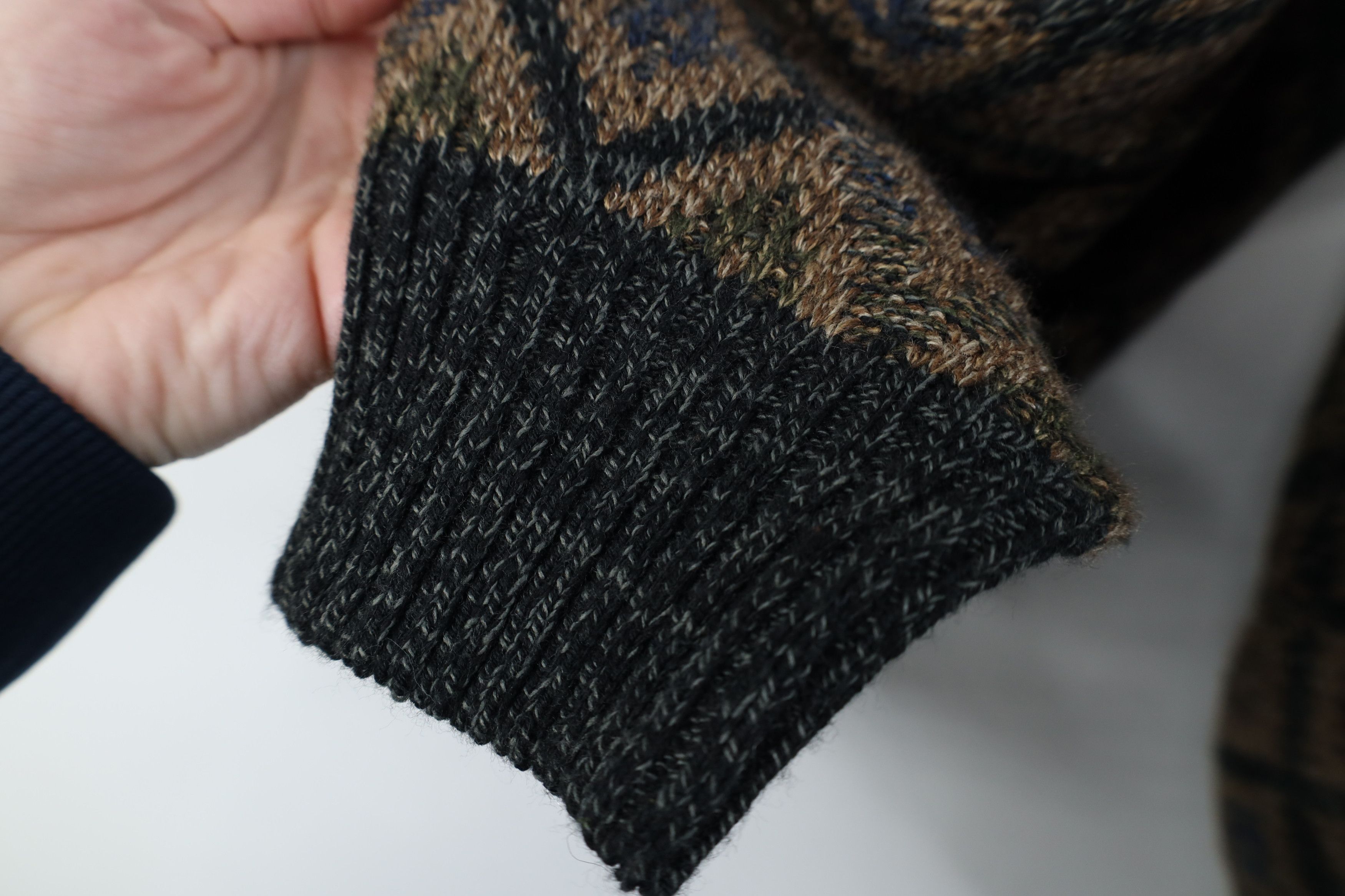 Vintage 90s Streetwear Knit Crewneck Sweater Earth Tone