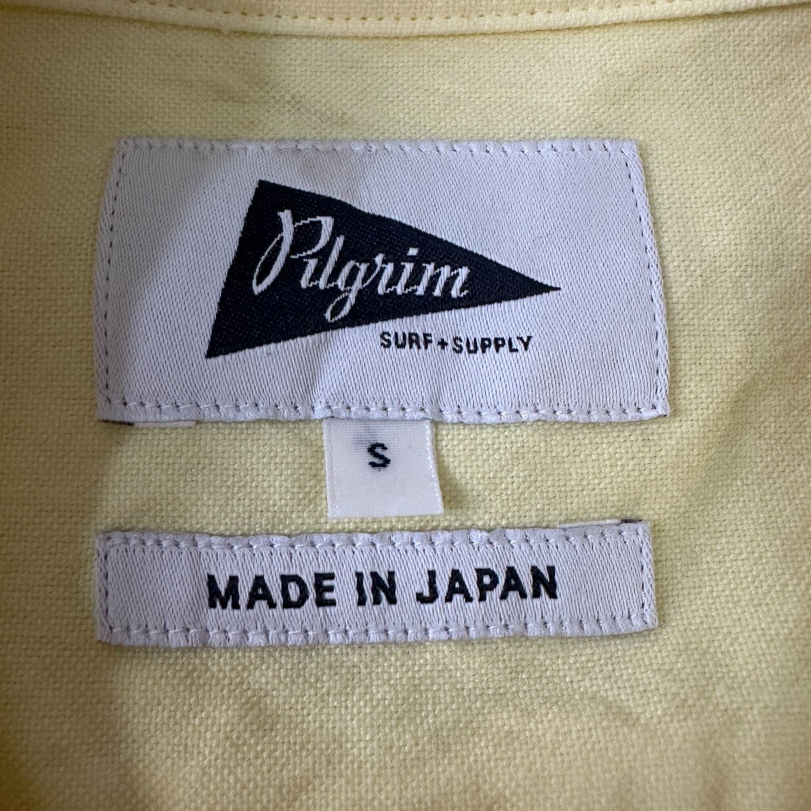 Pilgrim Surf + Supply Pilgrim Surf Supply Shirt Men’s Small Yellow Cotton Size US S / EU 44-46 / 1 - 5 Thumbnail