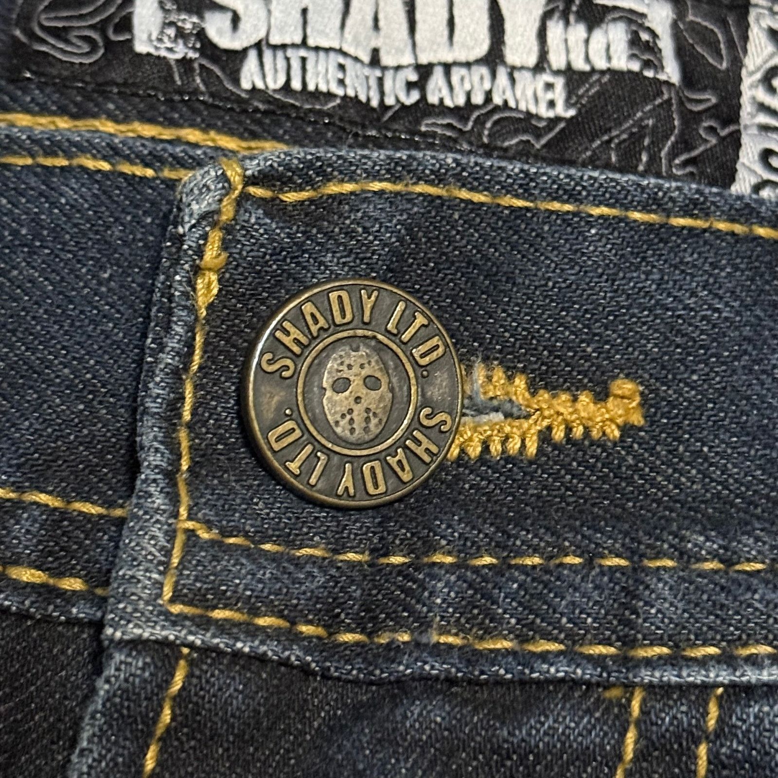 Shady Ltd Shady LTD Baggy Jeans 38x34 Eminem Hockey Jason Mask Y2K Size US 38 / EU 54 - 6 Thumbnail