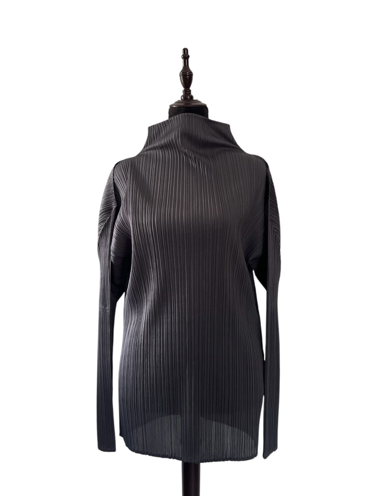 Pleats Please Issey Miyake Vintage Issey Miyake Pleats Please Mock Neck Tops Size M / US 6-8 / IT 42-44 - 14 Thumbnail