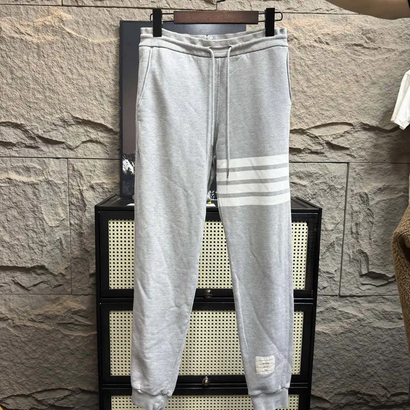 Thom Browne Thom Browne Gray Cotton Joggers Size S 0089 Size 23" - 1 Thumbnail