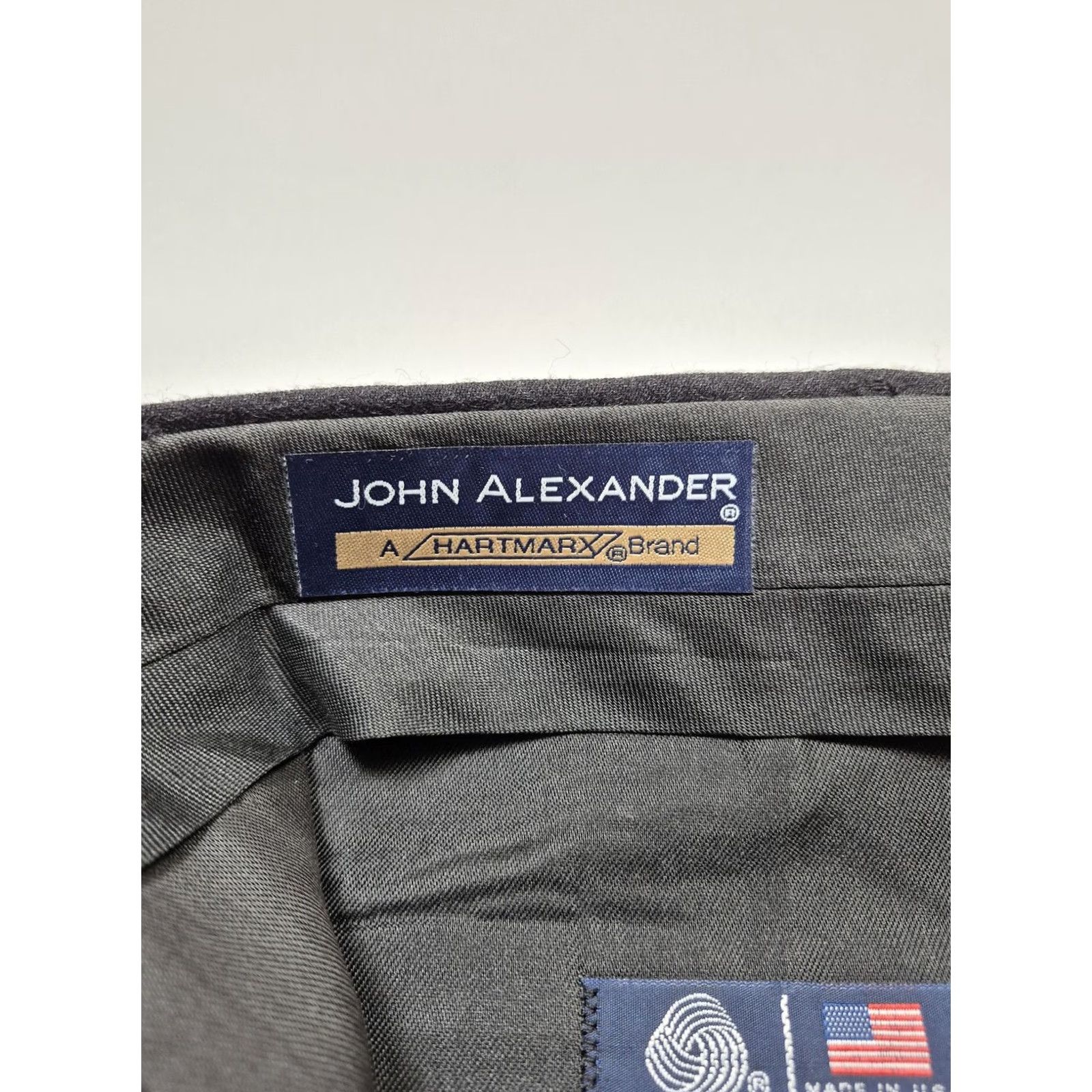 Vintage VTG John Alexander Dress Pants Men's 38x36 Gray Wool Pleated Unhemmed NWT Size US 38 / EU 54 - 3 Thumbnail