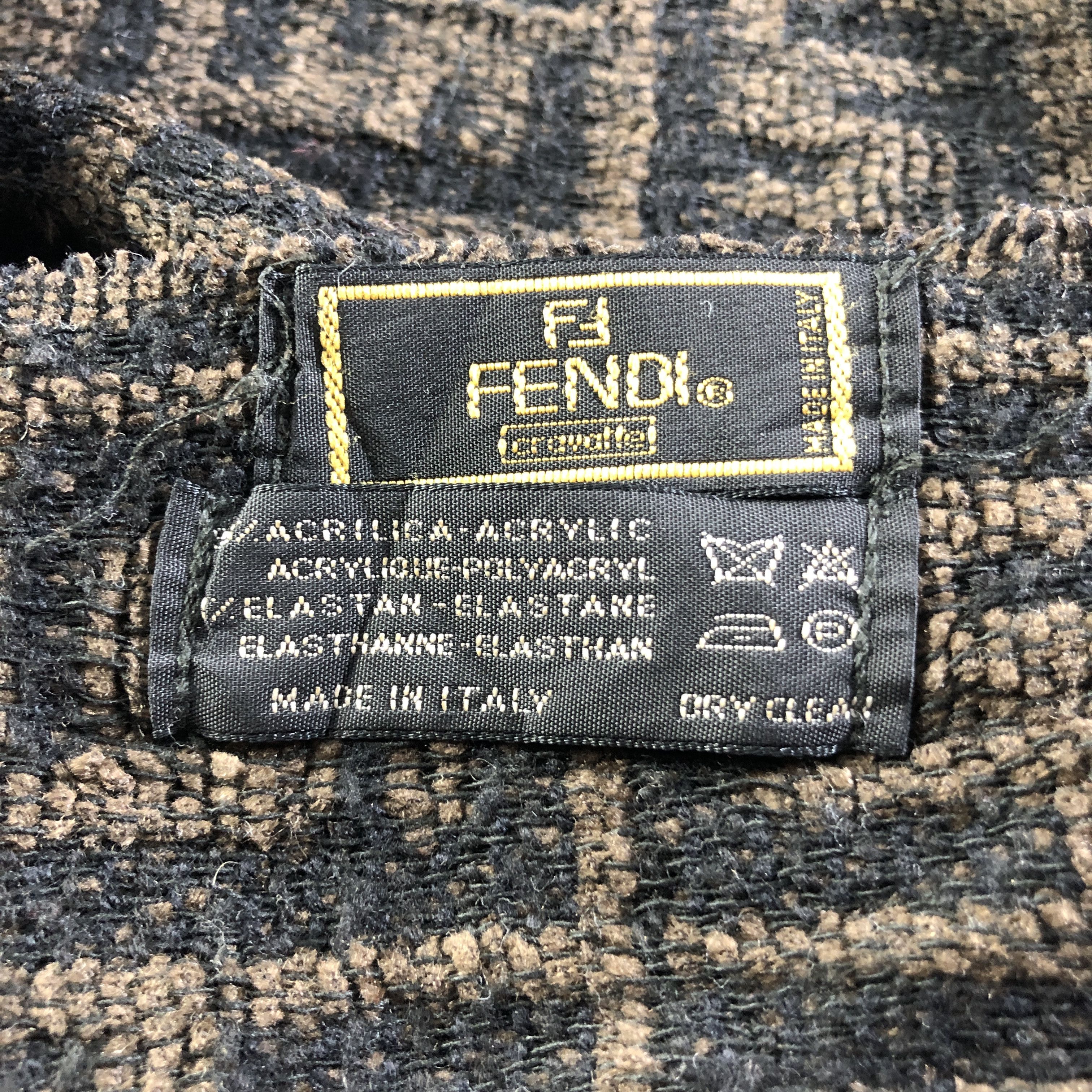 Fendi Fendi Monogram Full-Print Scarf Muffler Neckwear V2670 Size ONE SIZE - 4 Thumbnail