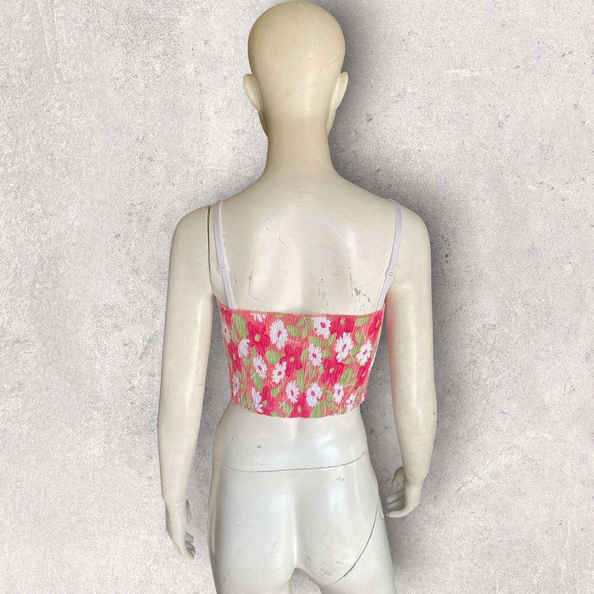 Dolce & Gabbana Vintage 00’s D&G Floral Smocked Straps Top Size XS / US 0-2 / IT 36-38 - 2 Thumbnail