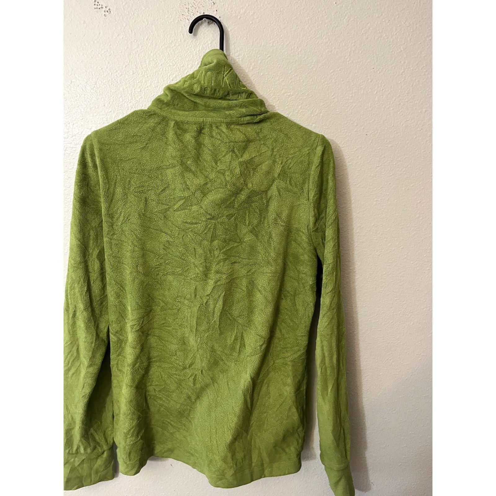 Calvin Klein Calvin Klein Sweater Women Large Green Fleece Performance Full Zip Jacket Size L / US 10 / IT 46 - 2 Thumbnail