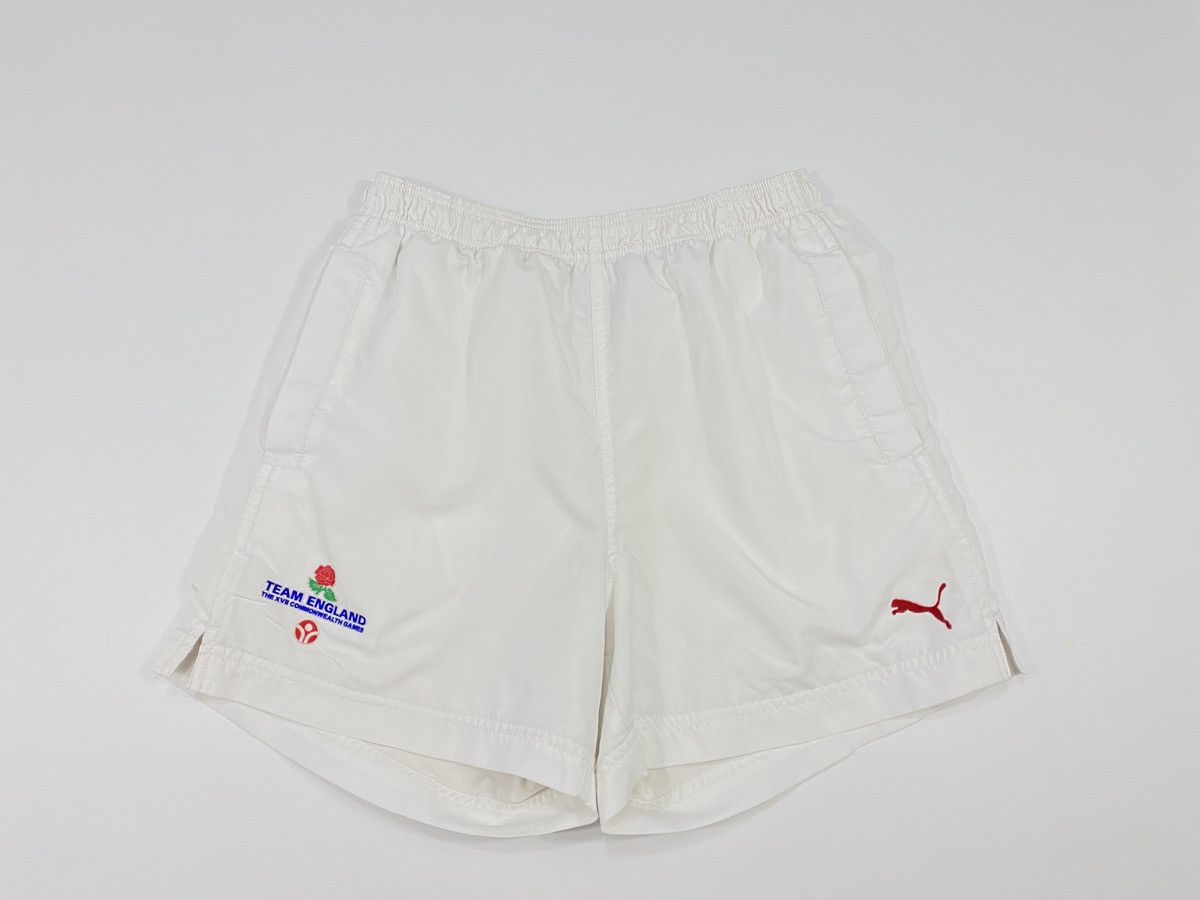 Puma LASTDROP🔥2002 Team England The XVII Commonwealth Games Short Size US 27 - 11 Thumbnail
