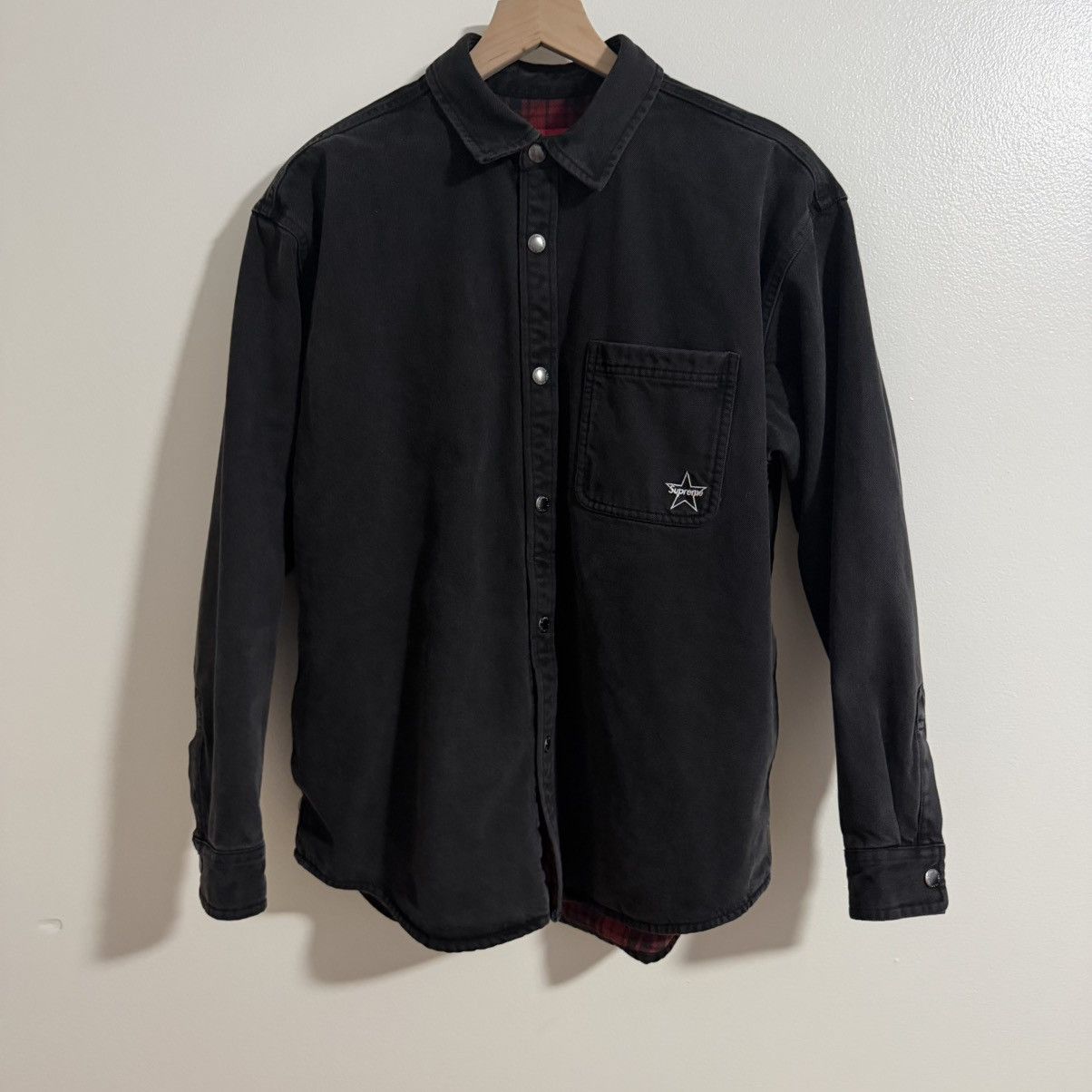 Supreme Supreme Quilted Lined Denim Snap Shirt FW25 Size US S / EU 44-46 / 1 - 1 Thumbnail