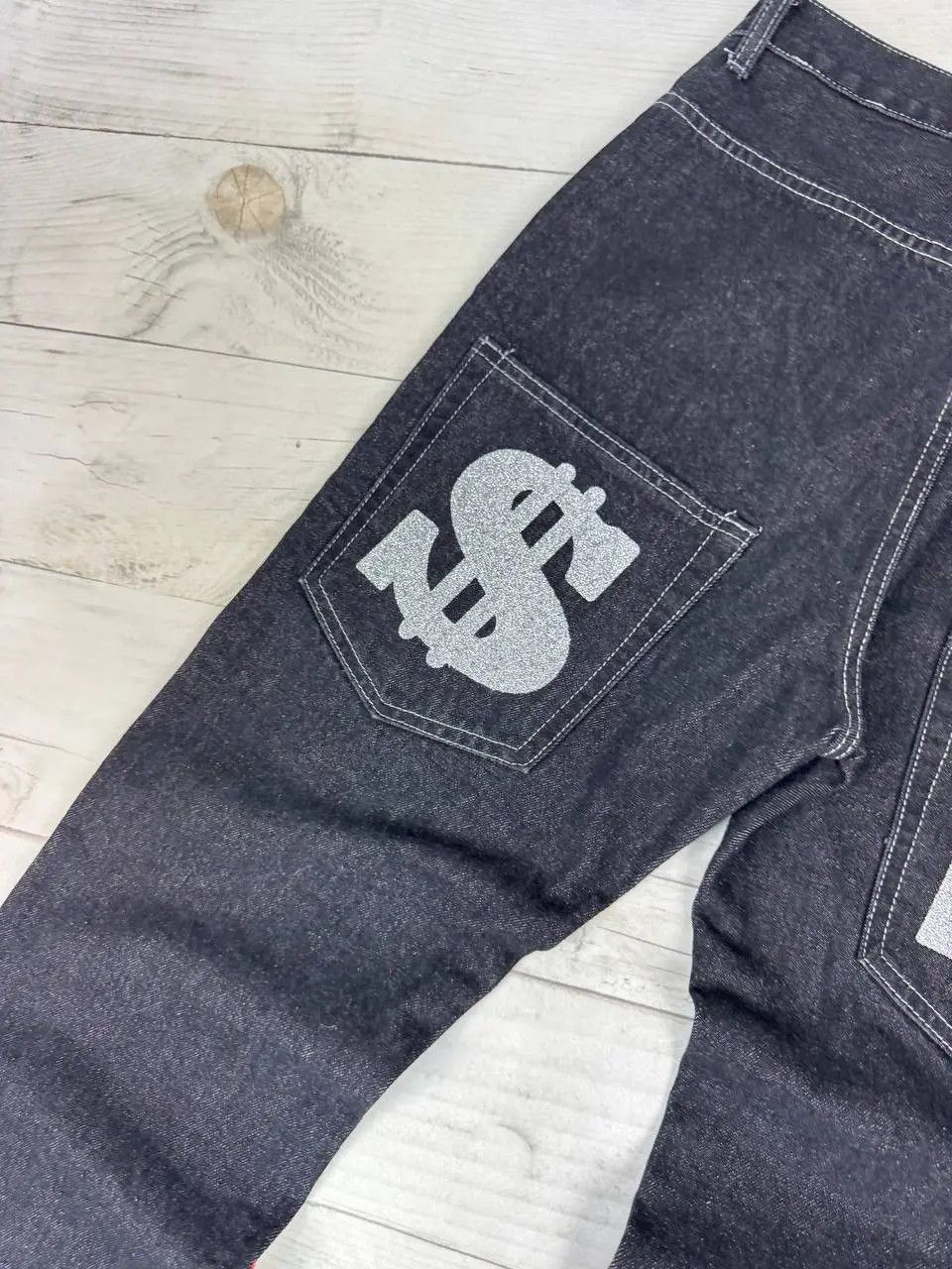 Vintage Y2K Big Logo Rap Baggy Denim Jeans Size US 30 / EU 46 - 12 Thumbnail