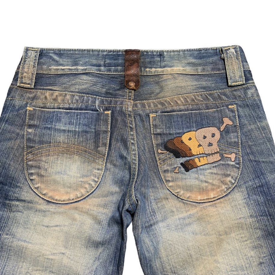 Hysteric Glamour × Japanese Brand × Tornado Mart Japan Flare riped fading denim Size US 30 / EU 46 - 3 Thumbnail