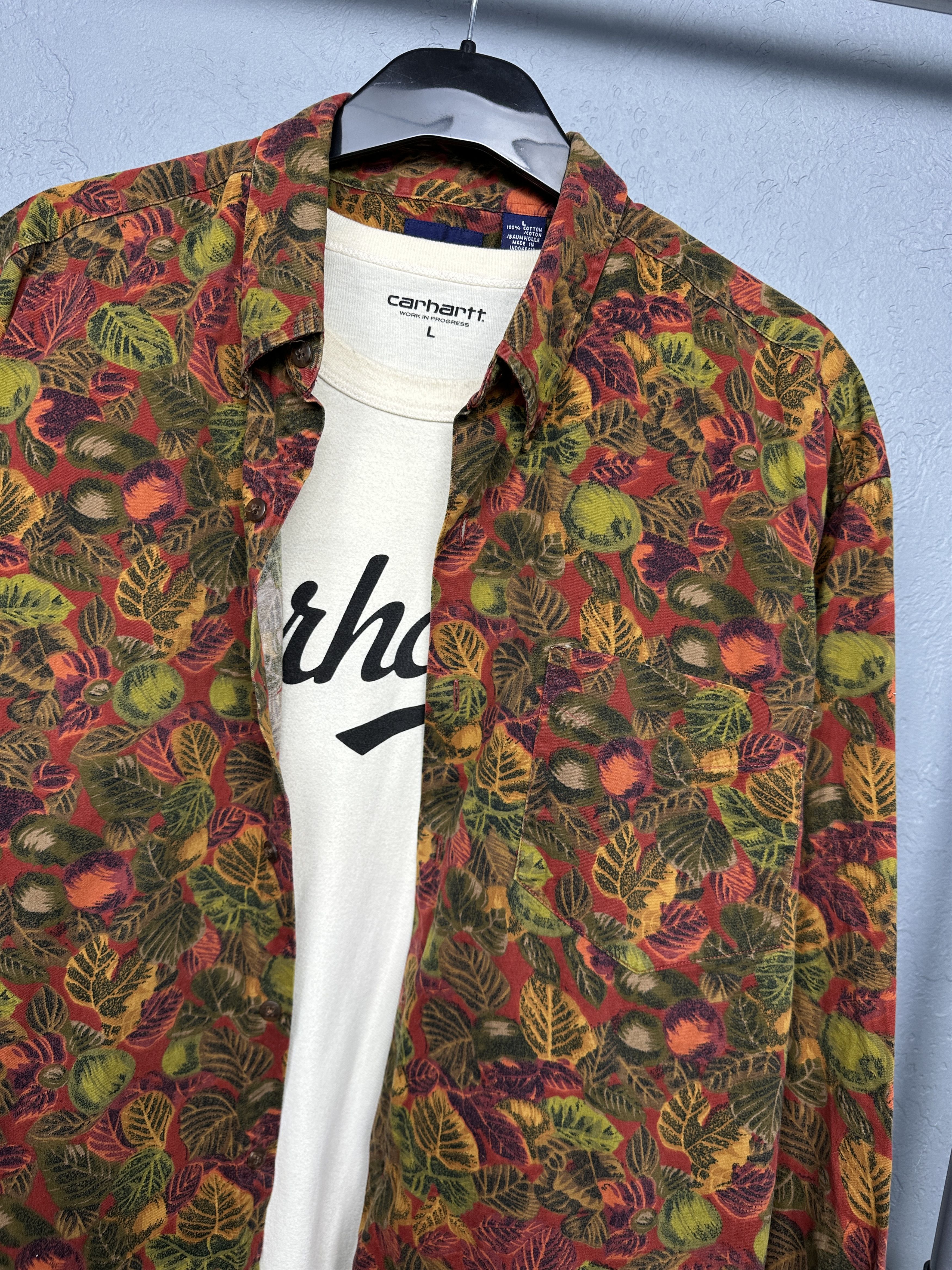 Gap Gap Vintage Mens Flannel Shirt Floral Print Size US L / EU 52-54 / 3 - 2 Thumbnail
