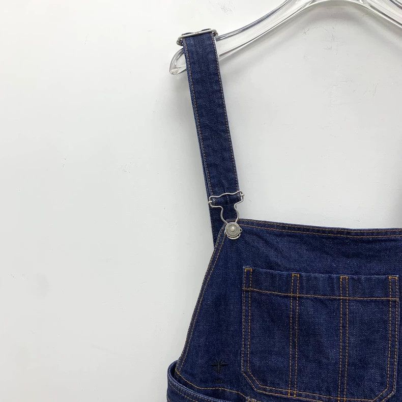 Dior Dior Dark blue cotton denim strap skirt 2506-Nextarrow Size 42" / US 20 - 3 Thumbnail