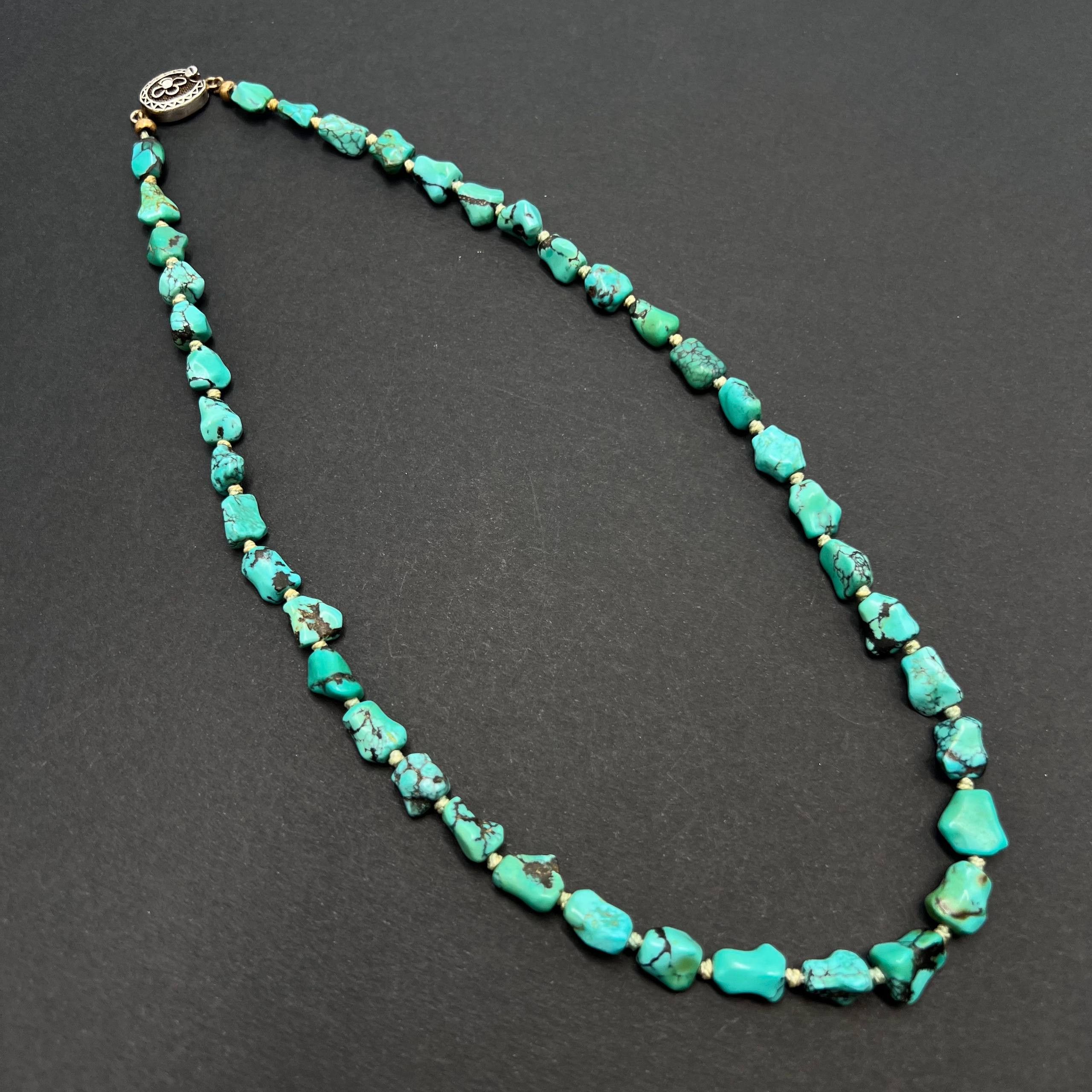 Vintage Vintage Turquoise Necklace Erik Poul Fenster Natural 22g Size ONE SIZE - 5 Thumbnail