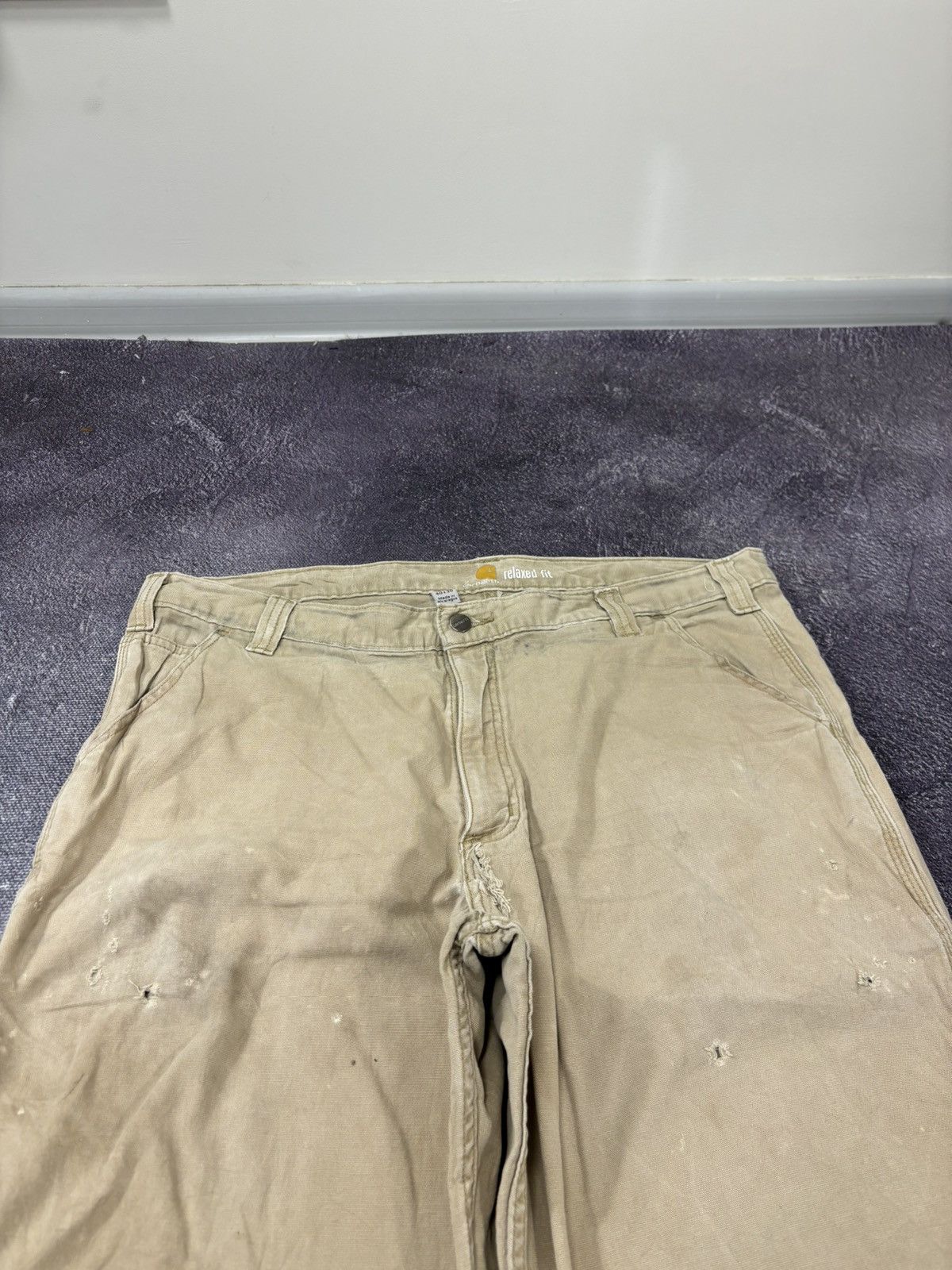 Carhartt Vintage Carhartt Cream USA Hype Baggy Pants Jeans Size US 40 / EU 56 - 13 Thumbnail