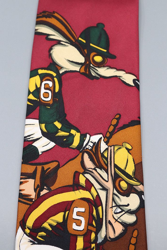Warner Bros 1993 Bugs Bunny Horse Racing Tie Size ONE SIZE - 7 Thumbnail