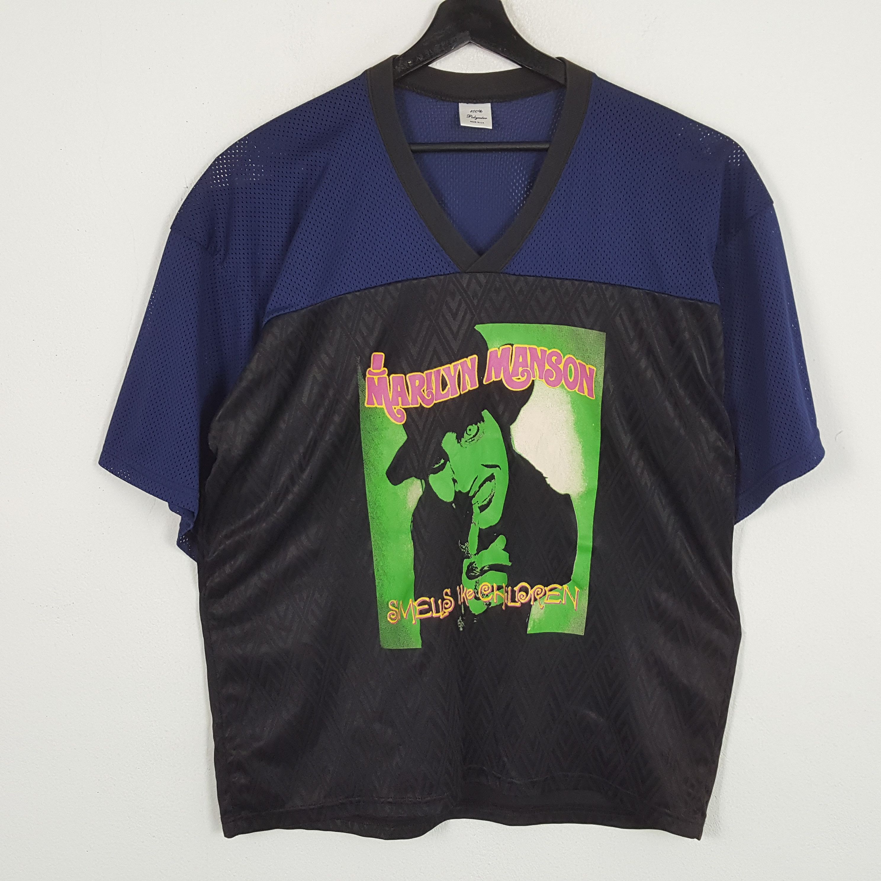 Band Tees × Marilyn Manson × Vintage MARILYN MANSON Rock Music Tshirt Rare Size US L / EU 52-54 / 3 - 1 Thumbnail