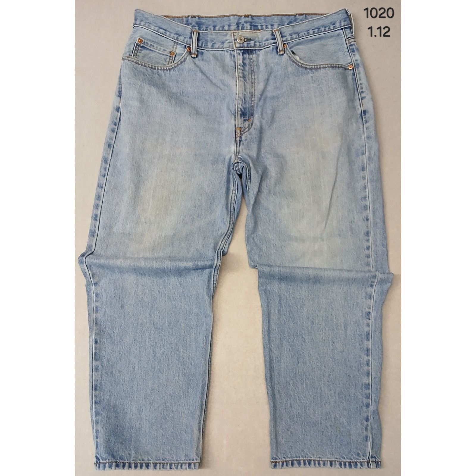 Levi's Levis 550 (40x30) Relaxed Fit Straight Leg Light Denim Jeans Size US 40 / EU 56 - 1 Thumbnail