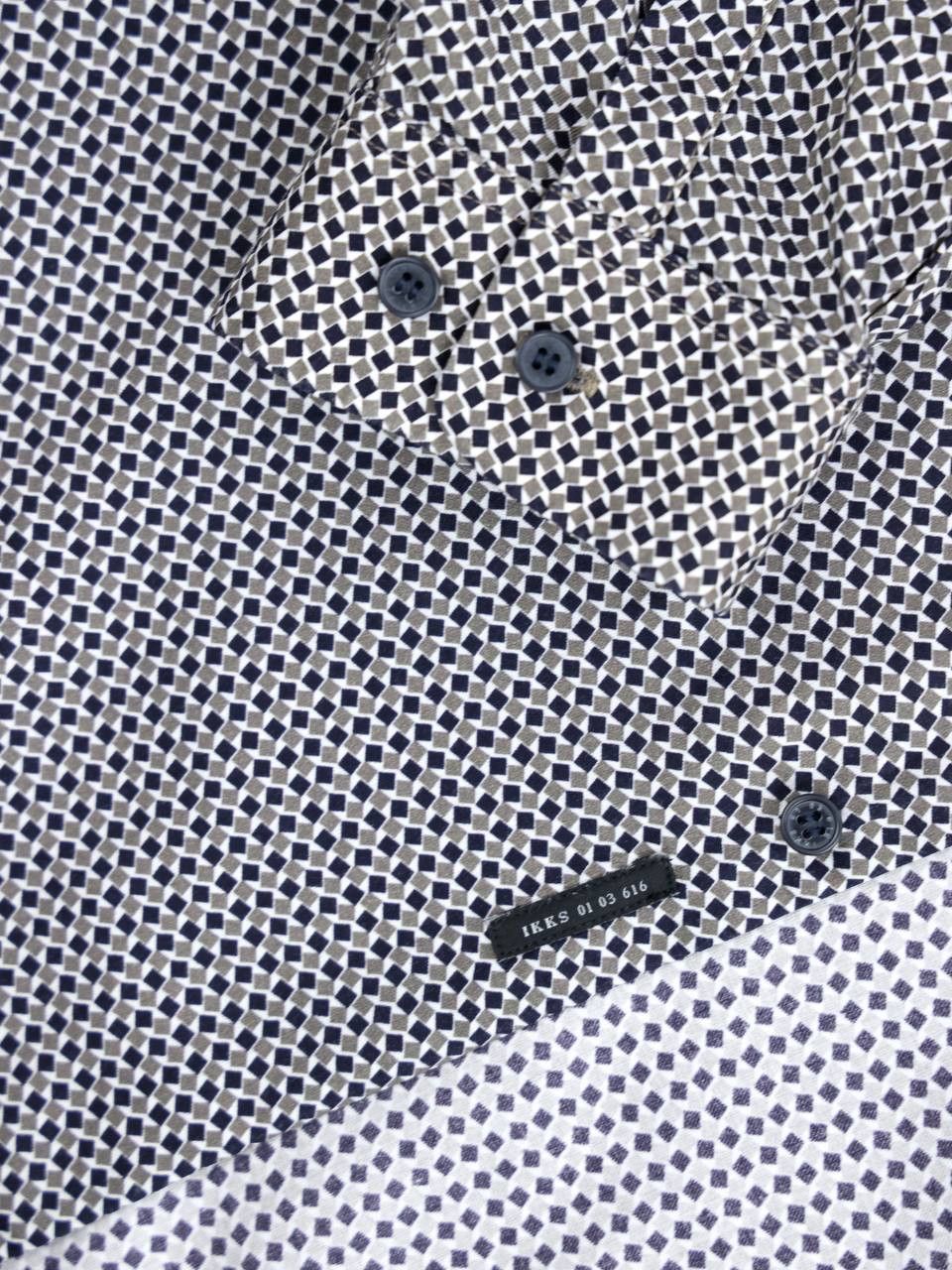 IKKS IKKS Cotton shirt with geometric print Size US L / EU 52-54 / 3 - 8 Thumbnail