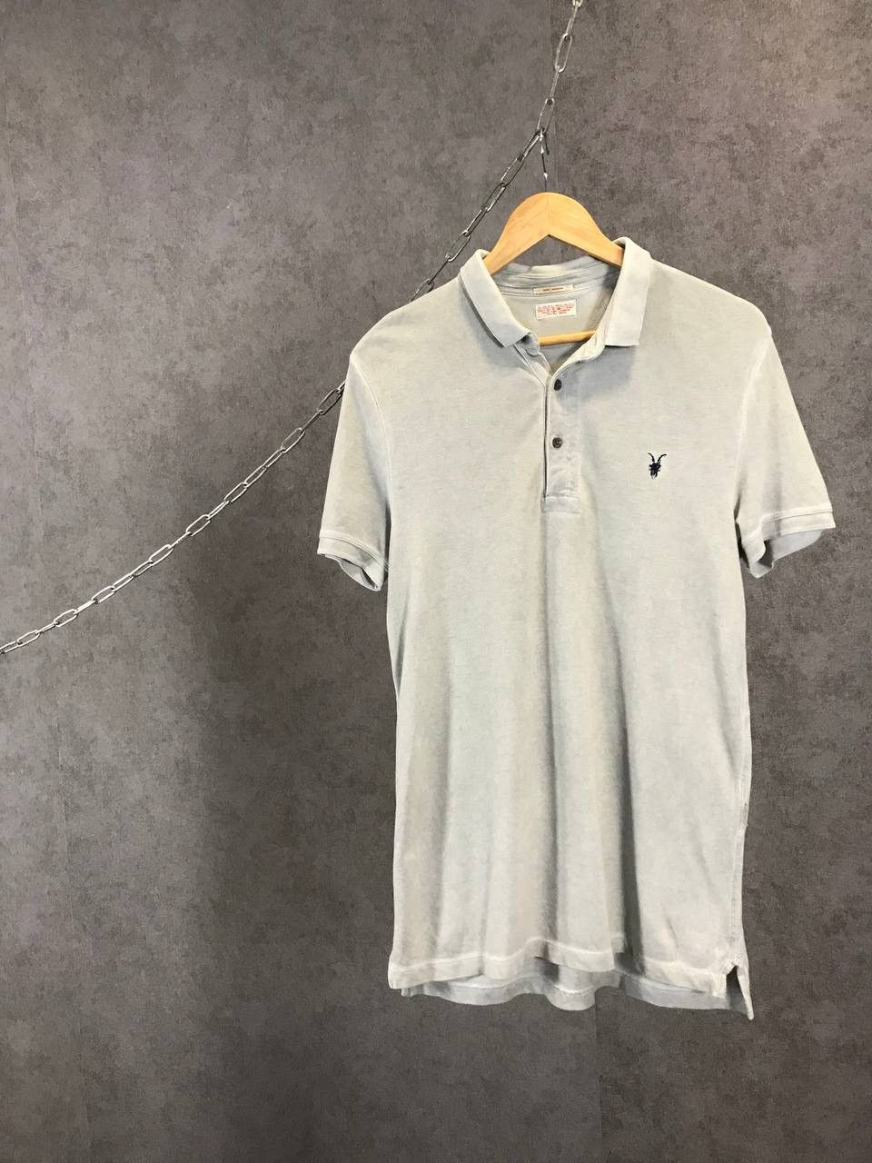 Allsaints × Vintage Allsaints vintage faded logo polo tee Size US M / EU 48-50 / 2 - 1 Thumbnail