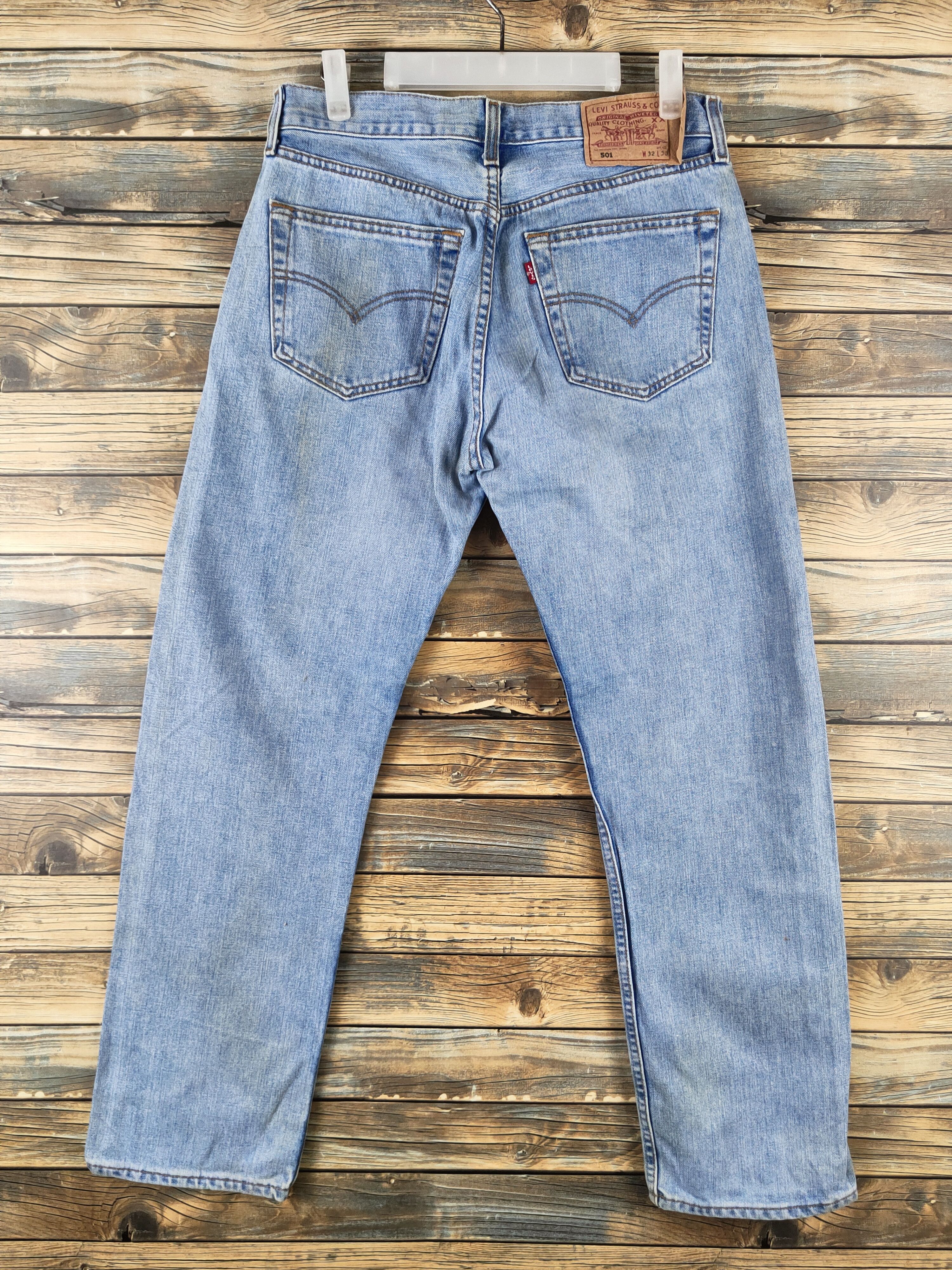 Levi's Levi's Blue Distressed Ripped Jeans #S2822 Size US 31 - 7 Thumbnail