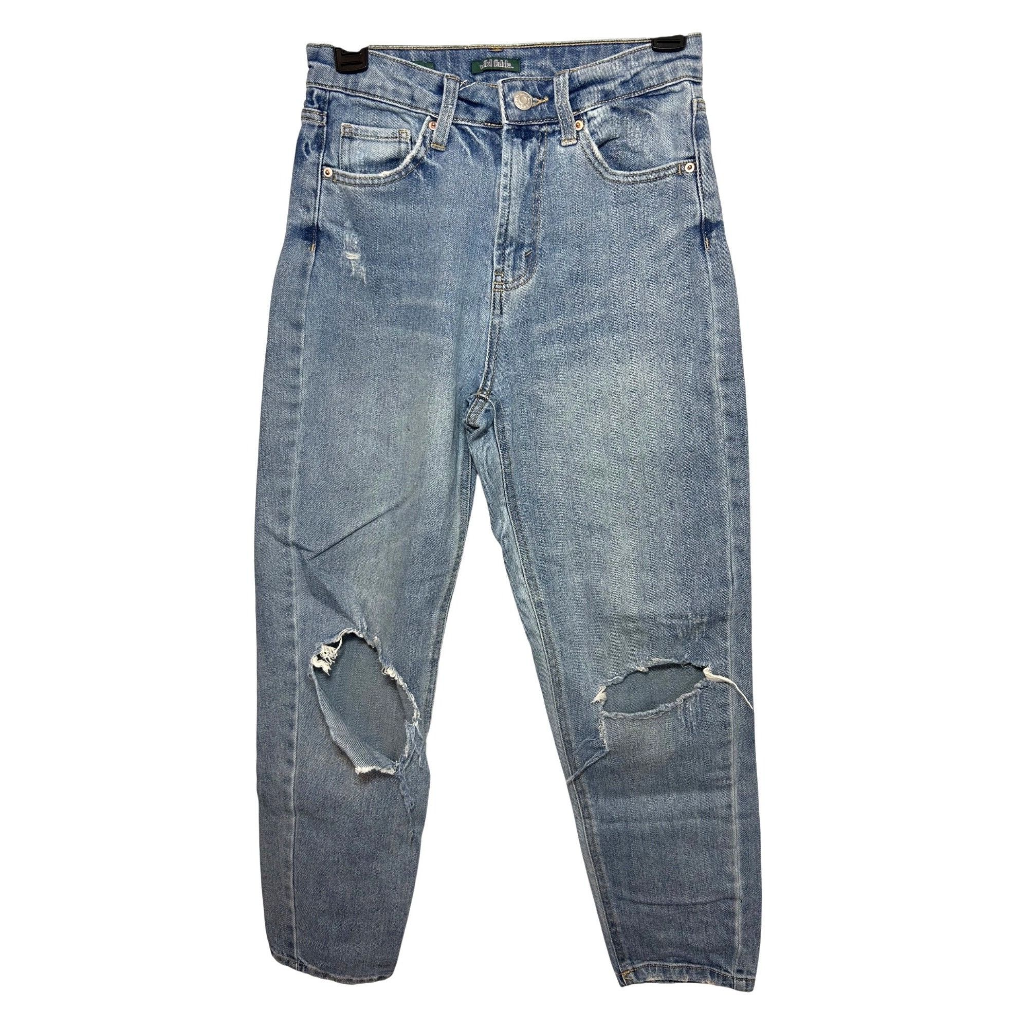 Other Wild Fable Women’s Jeans 0 Blue High Rise Distressed Tapered Size 25" / US 0 / IT 36 - 1 Thumbnail