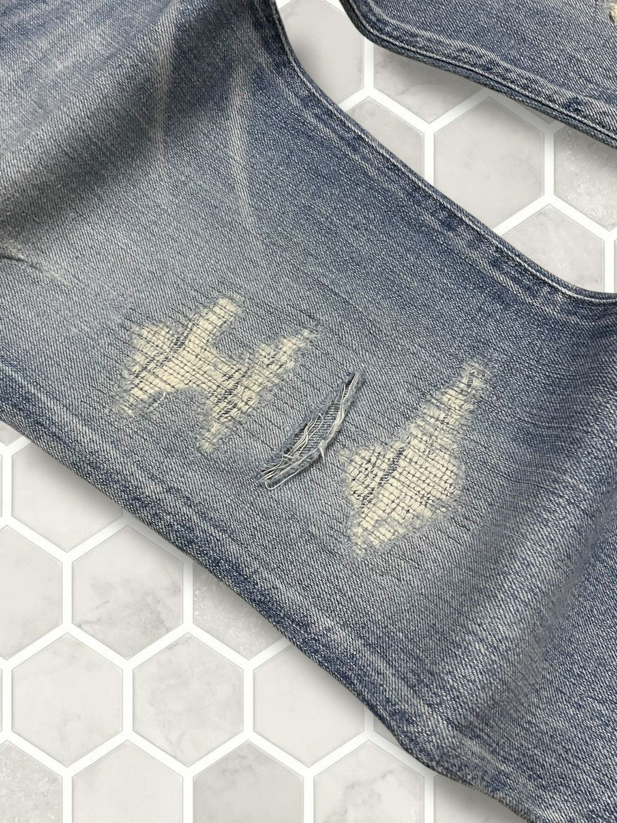 Hysteric Glamour Vintage Authentic Designer Japan Ungrid Distressed Denim Size US 30 / EU 46 - 8 Thumbnail