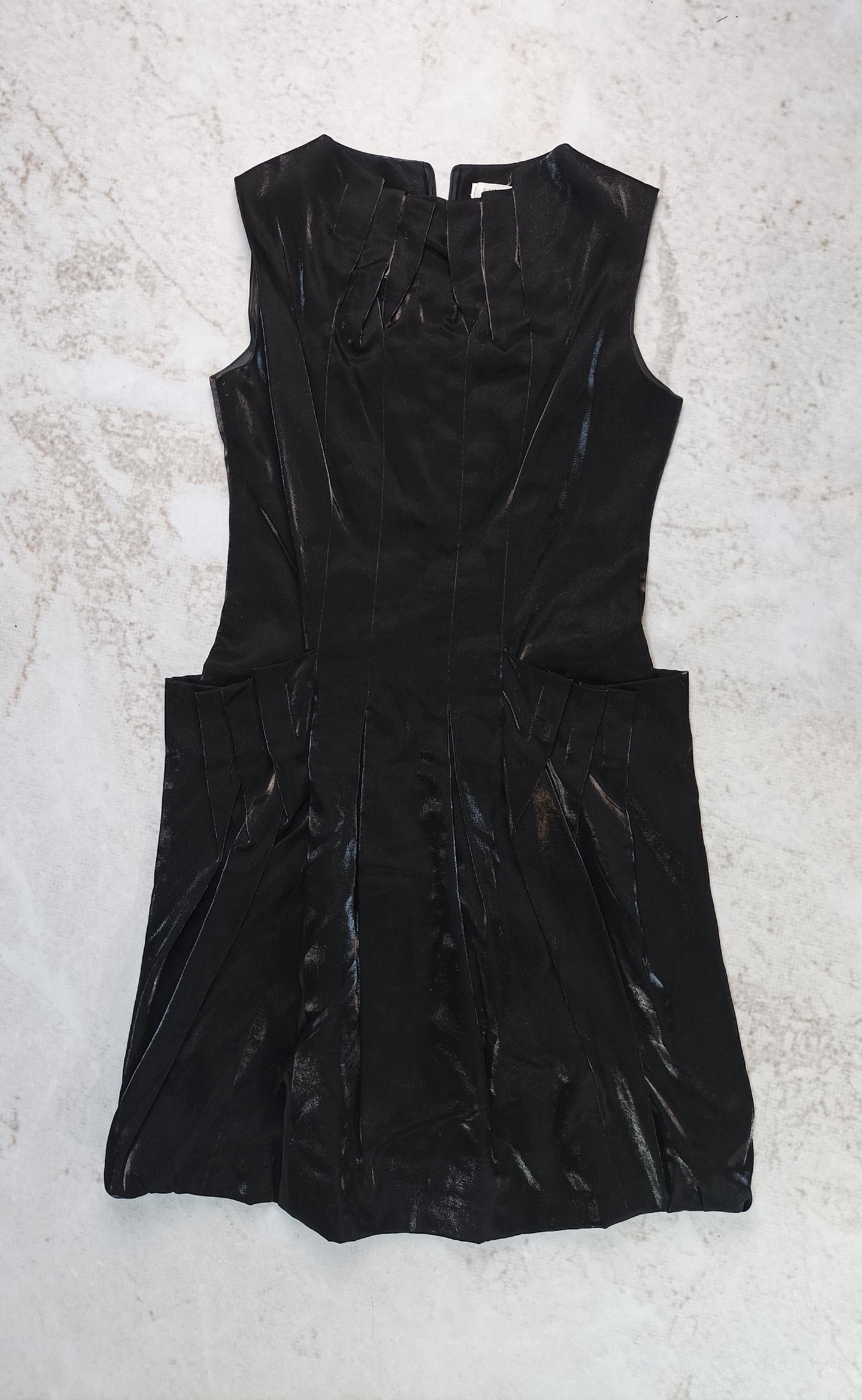 Diane von Furstenberg Diane von Furstenberg Black Silk Cotton Pleated Dress Size 6 Size M / US 6-8 / IT 42-44 - 1 Thumbnail