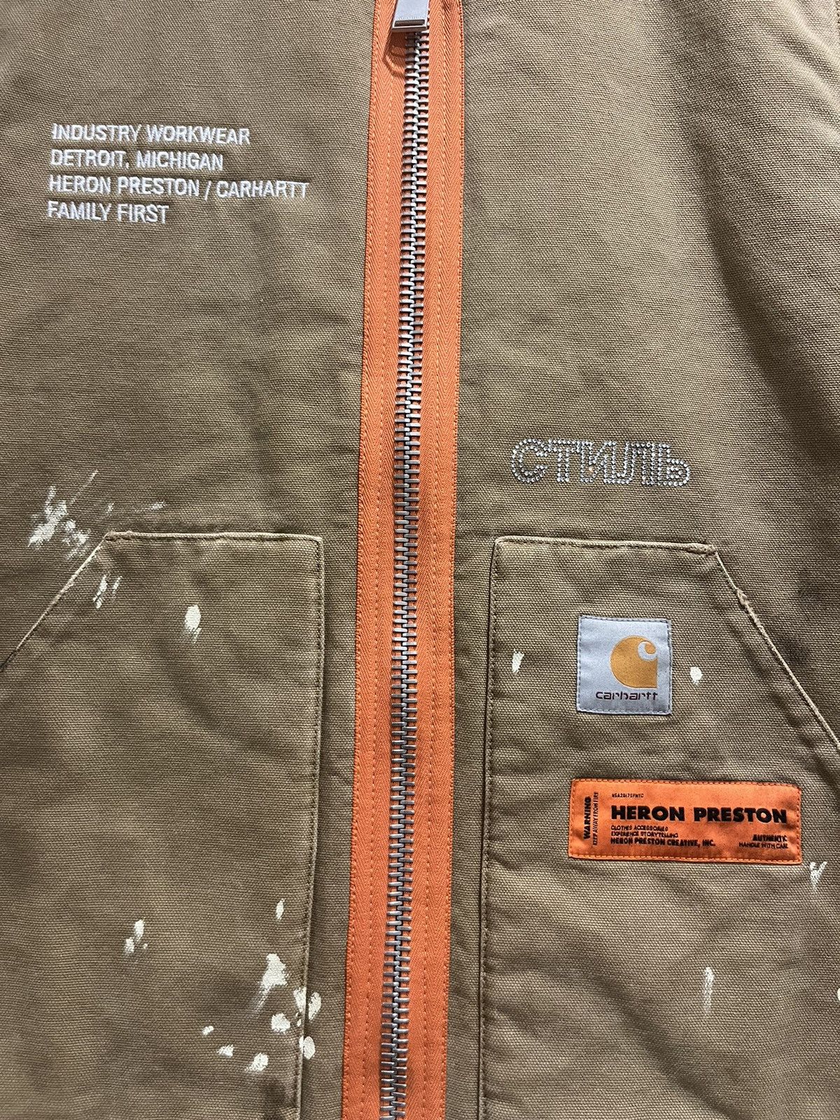 Carhartt × Heron Preston Heron Preston x Carhartt Vest Jacket RARE Size US M / EU 48-50 / 2 - 3 Thumbnail