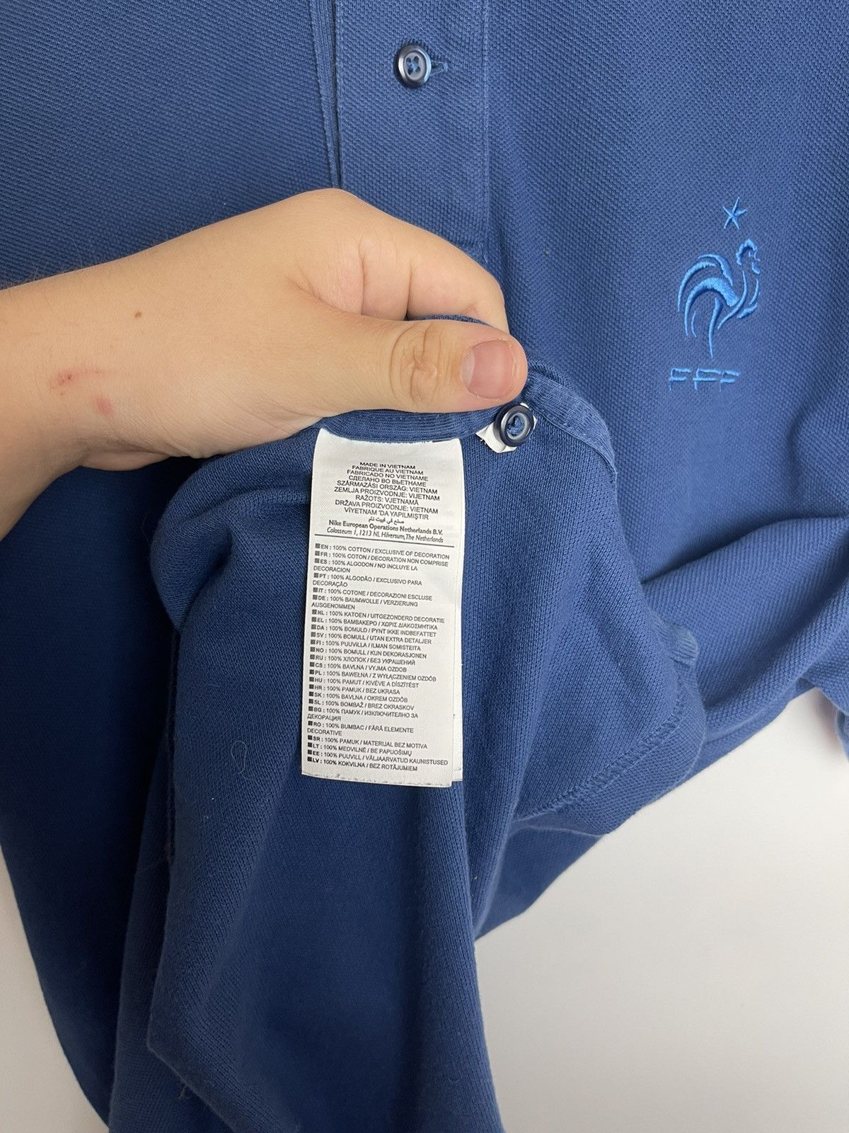 Nike Vintage Nike FFF Polo shirt Rooster 2014 Football Soccer Size US L / EU 52-54 / 3 - 5 Thumbnail