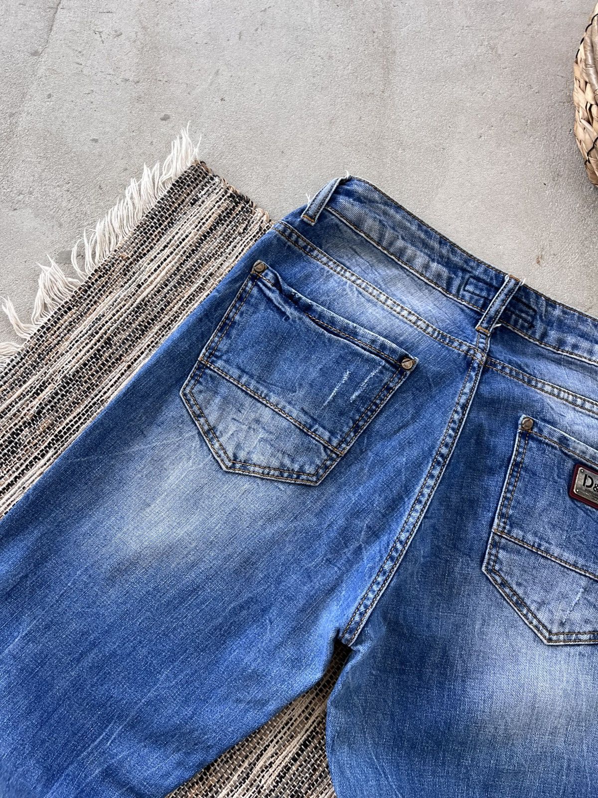 Designer Vintage Dolce Gabbana Style Jeans Denim Pants Y2K Avantgarde Size US 29 - 17 Thumbnail
