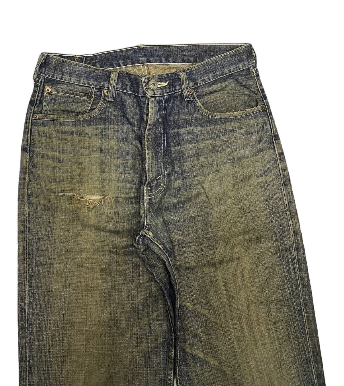 JNCO × Levi's × Vintage 🔥LEVIS 502 RUSTY BAGGY DISTRESSED DENIM JEANS Size US 30 / EU 46 - 7 Thumbnail