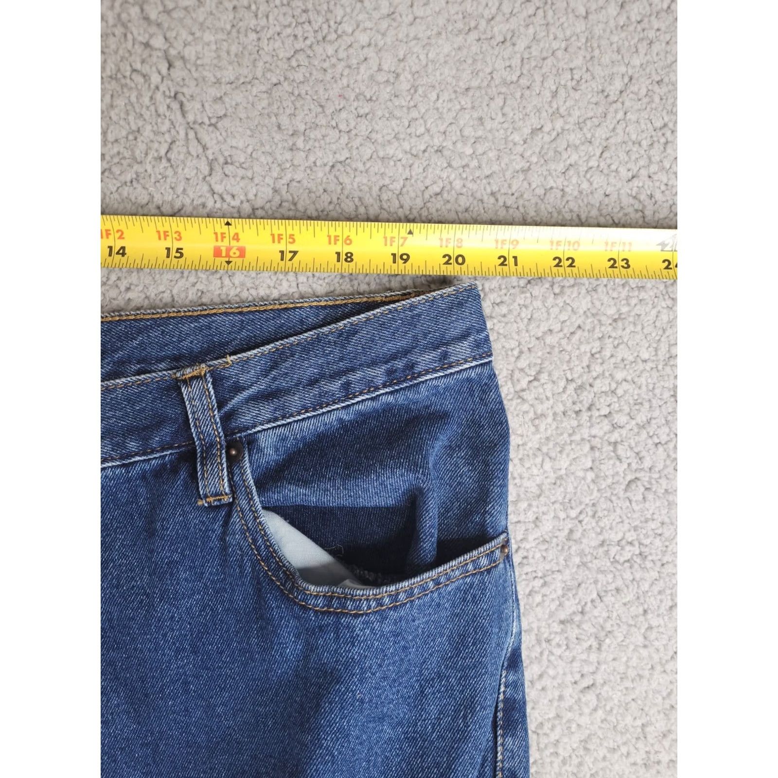 Vintage Big Mac Jeans Mens 40x25 Blue Denim Cropped Cropped Workwear Crop Denim Jeans 40 Mens Blue Size US 40 / EU 56 - 7 Thumbnail