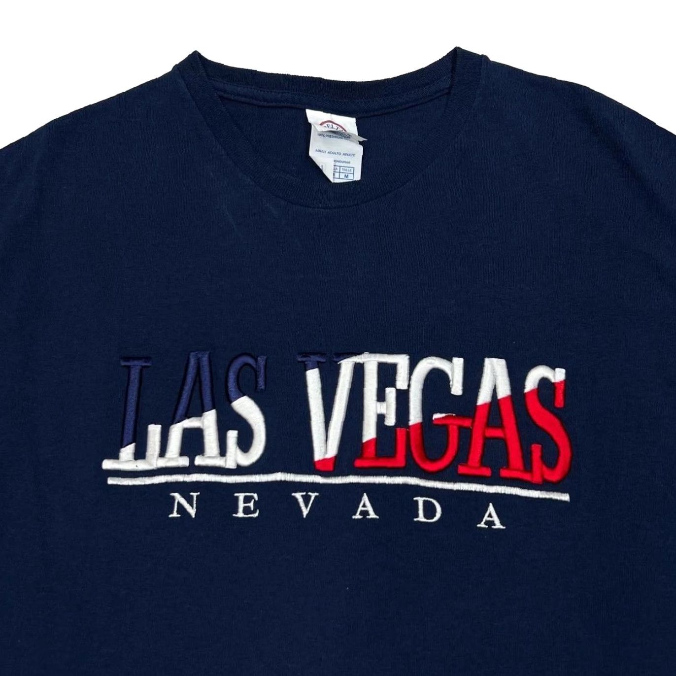 Delta Delta Las Vegas “Nevada” USA Embroidered Souvenir Graphic T-Shirt Navy Medium Mens Size US M / EU 48-50 / 2 - 3 Thumbnail
