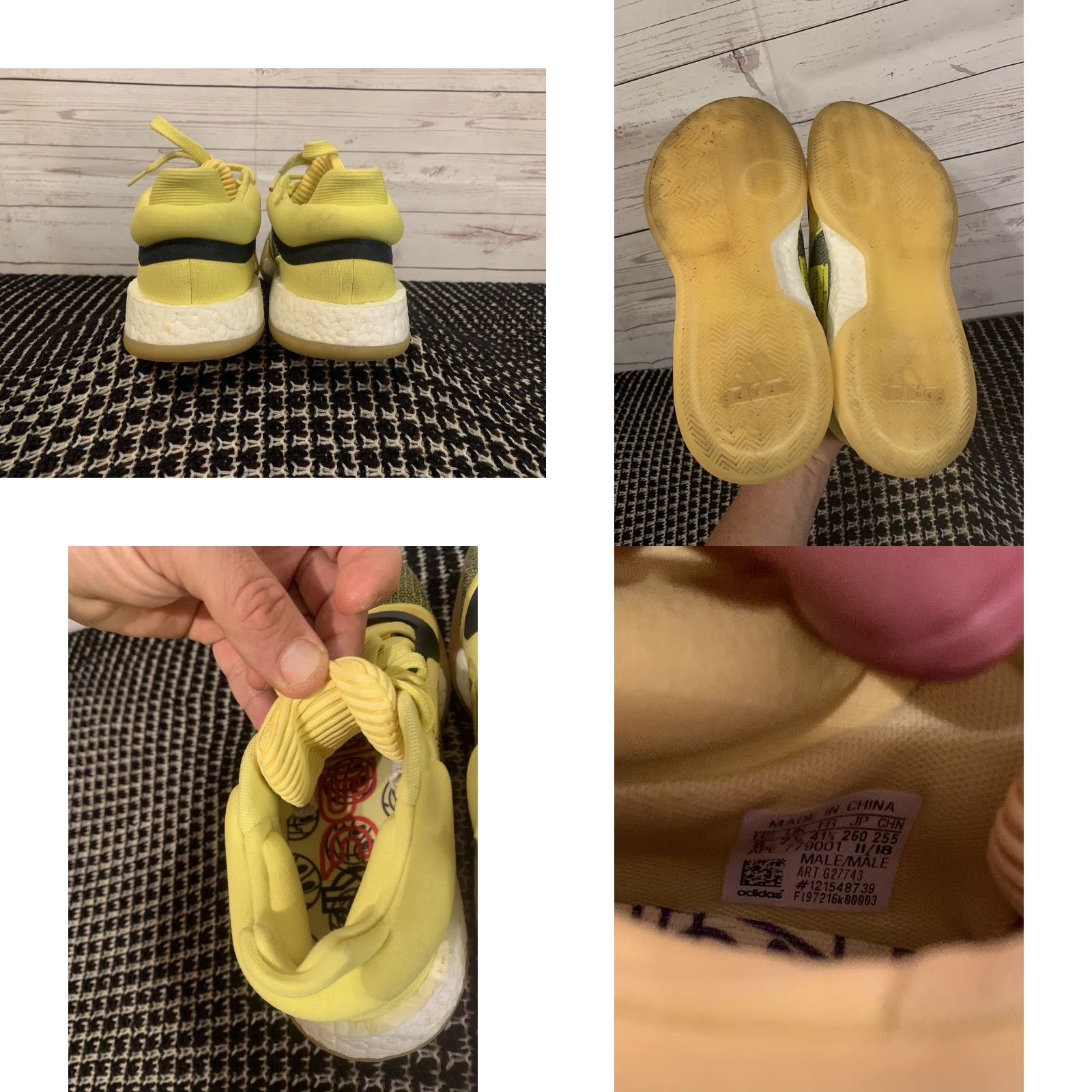 Adidas adidas Men Sneaker Basketball Club Marquee Boost Lakers LowTop G27743 8 Yellow Urban Athletic Shoe Shoes Mens Size 8 Size US 8 / EU 41 - 8 Thumbnail