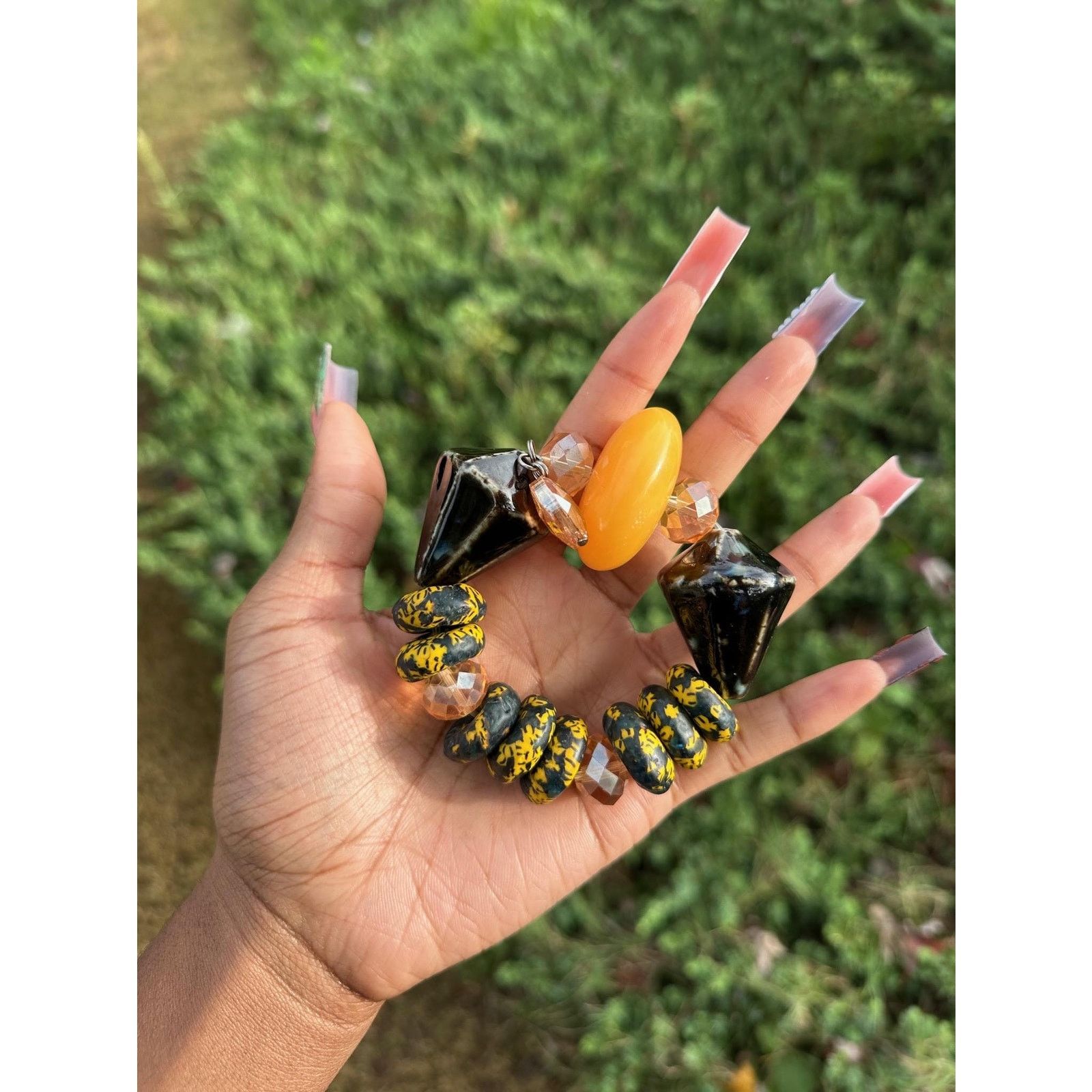 Other xl chunky african beaded bracelet Size ONE SIZE - 6 Thumbnail
