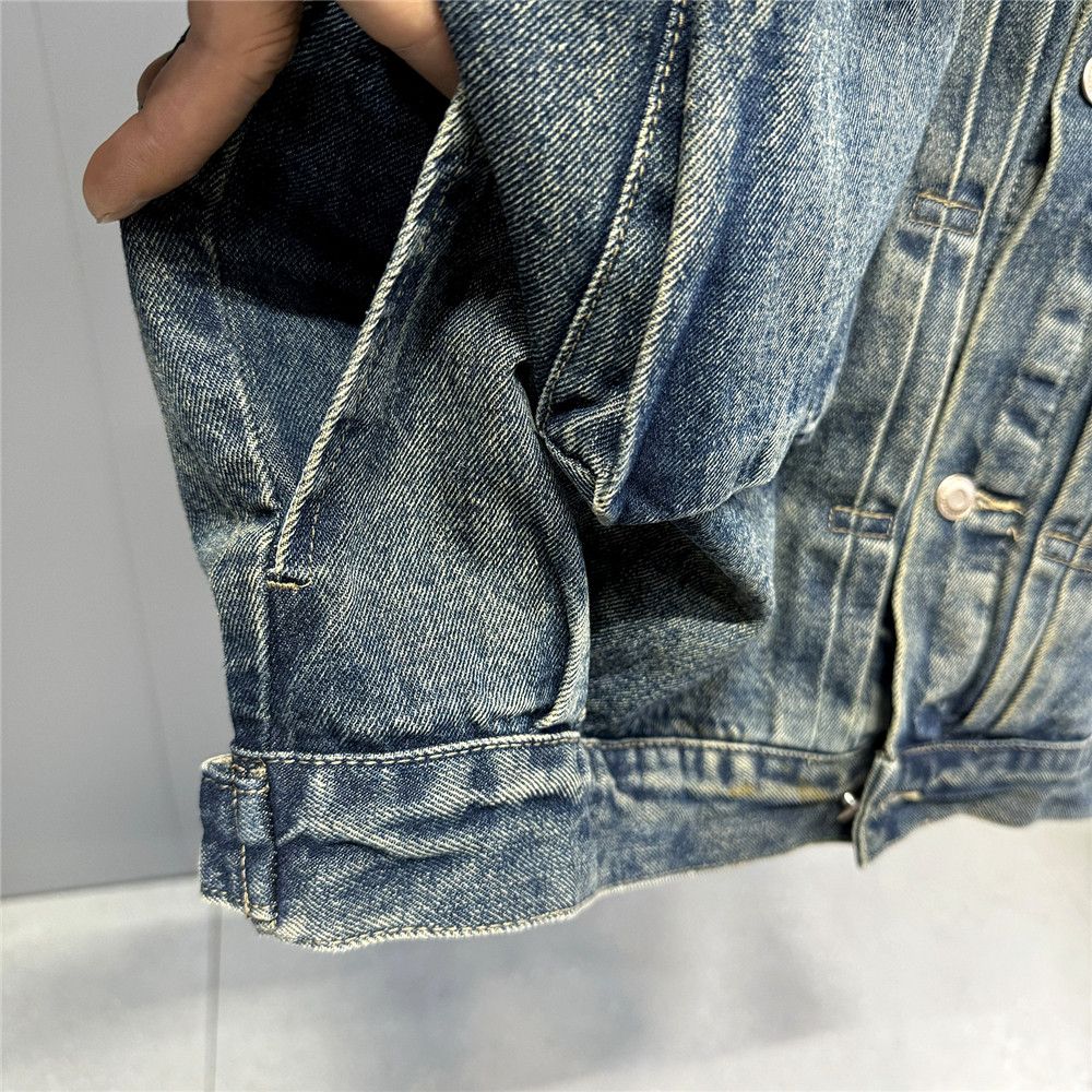 Vintage Streetwear Denim Jacket Loose Distressed Size US M / EU 48-50 / 2 - 6 Thumbnail