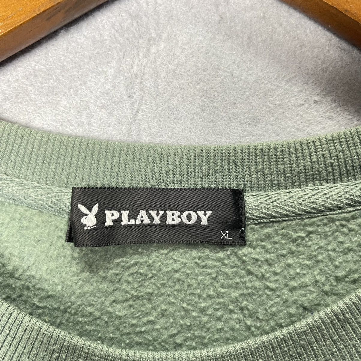 Playboy Vintage Playboy Sage Green Back Logo Sweatshirt Size US XL / EU 56 / 4 - 8 Thumbnail