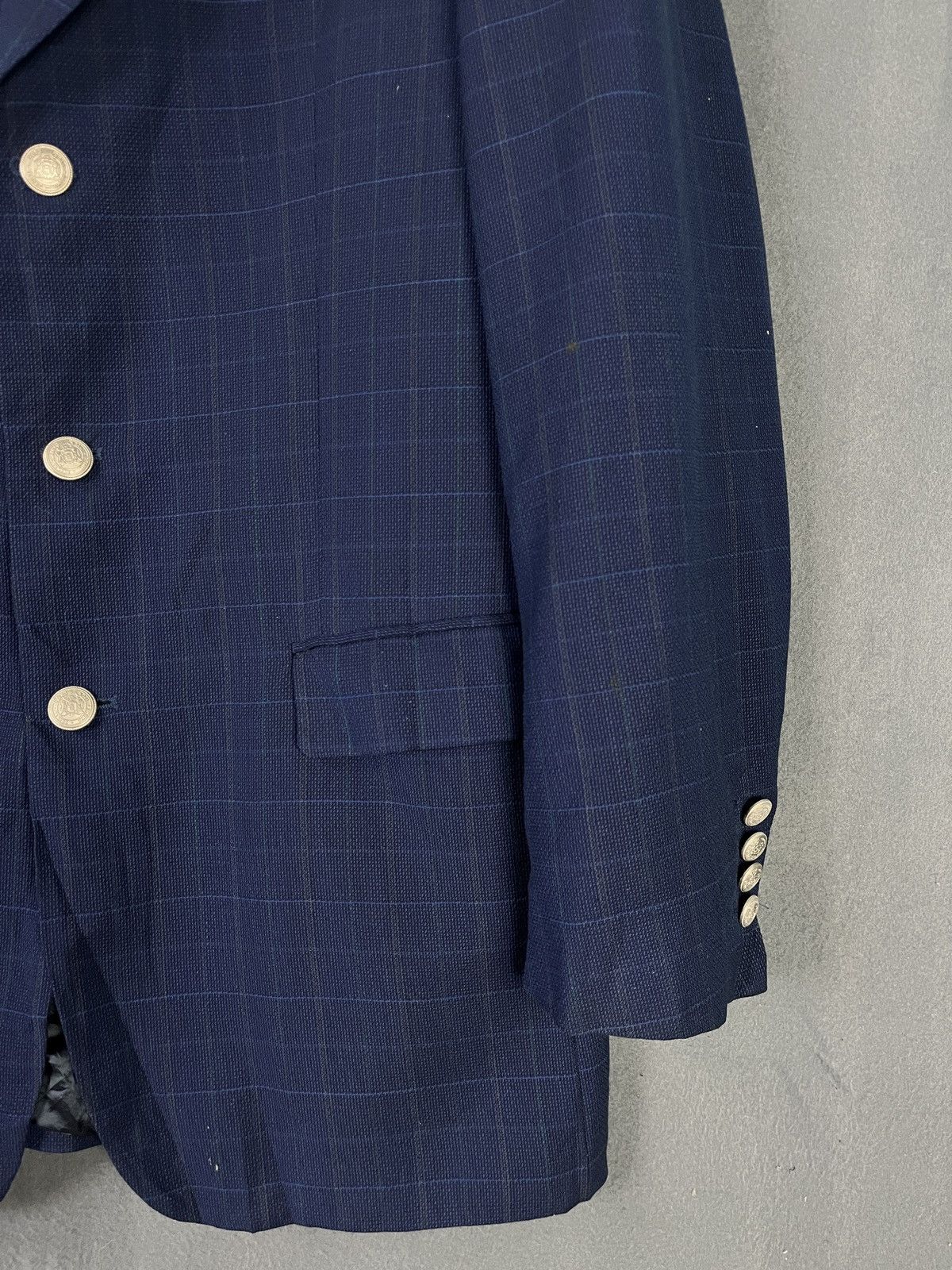 Vintage Accent Glen Plaid Blazer Made in France Size 42R - 5 Thumbnail