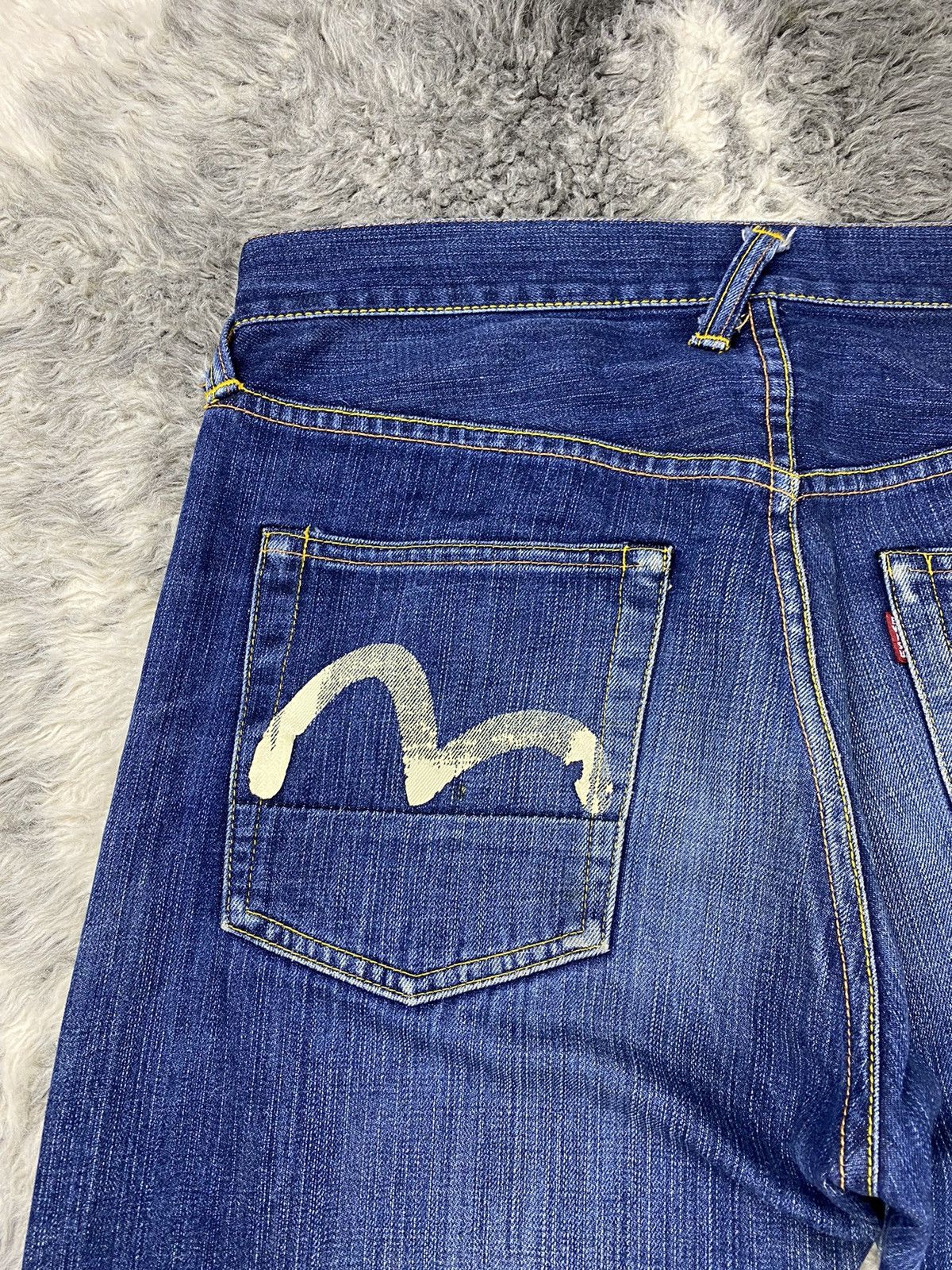 Evisu EVISU No.3 by Yamane Leather Patch Iconic Seagull Denim Size US 34 / EU 50 - 15 Thumbnail