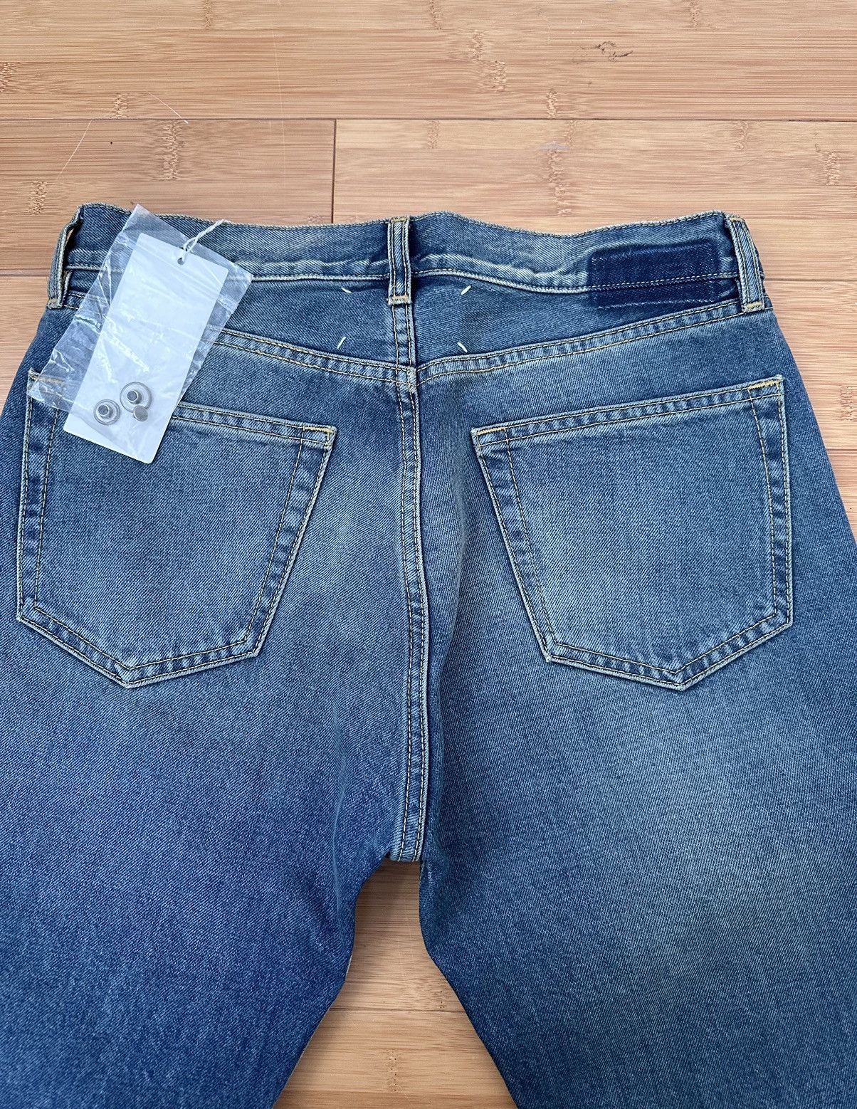 image of Maison Margiela Denim Jeans, Size 30 in Blue, Men's
