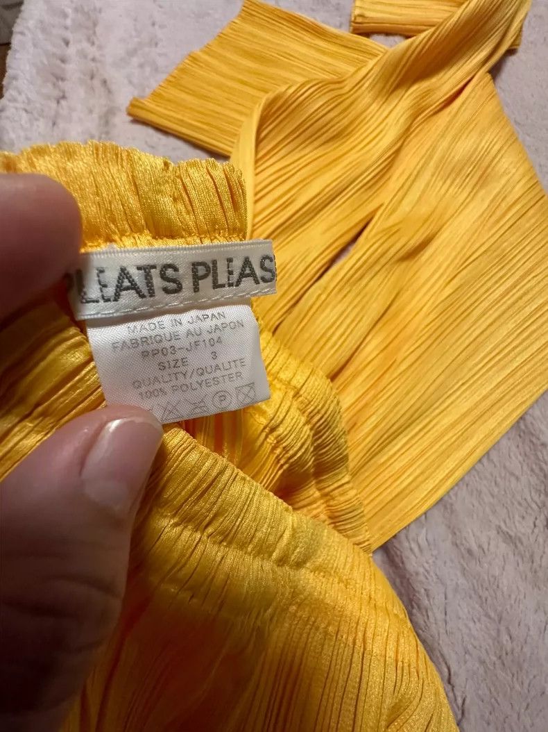 Issey Miyake Issey Miyake size:3 Vintage yellow straight-leg pants Size 25" / US 0 / IT 36 - 3 Thumbnail
