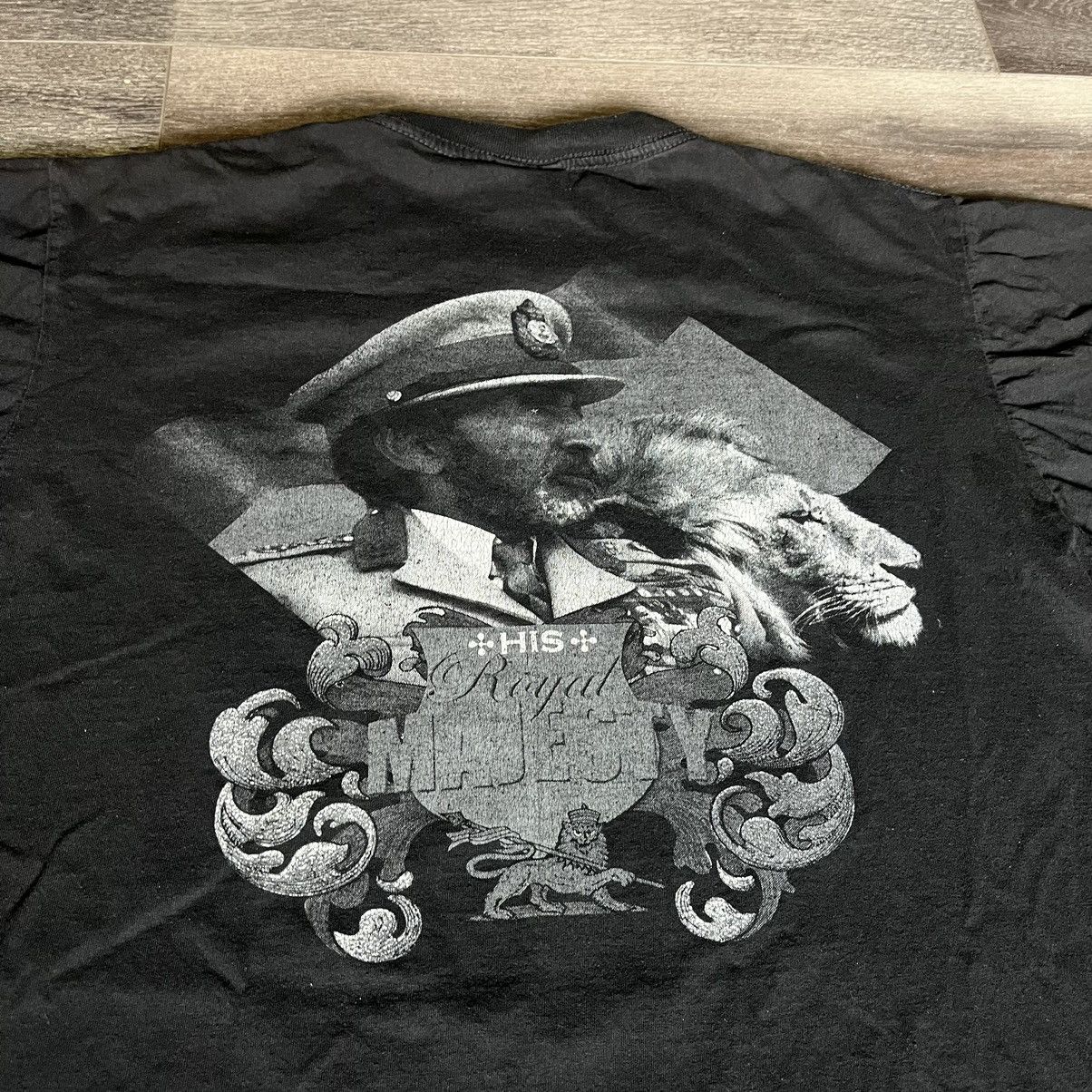 Vintage Vintage 90s Haile Selassie His Royal Majesty Graphic T Shirt Size US XL / EU 56 / 4 - 4 Thumbnail
