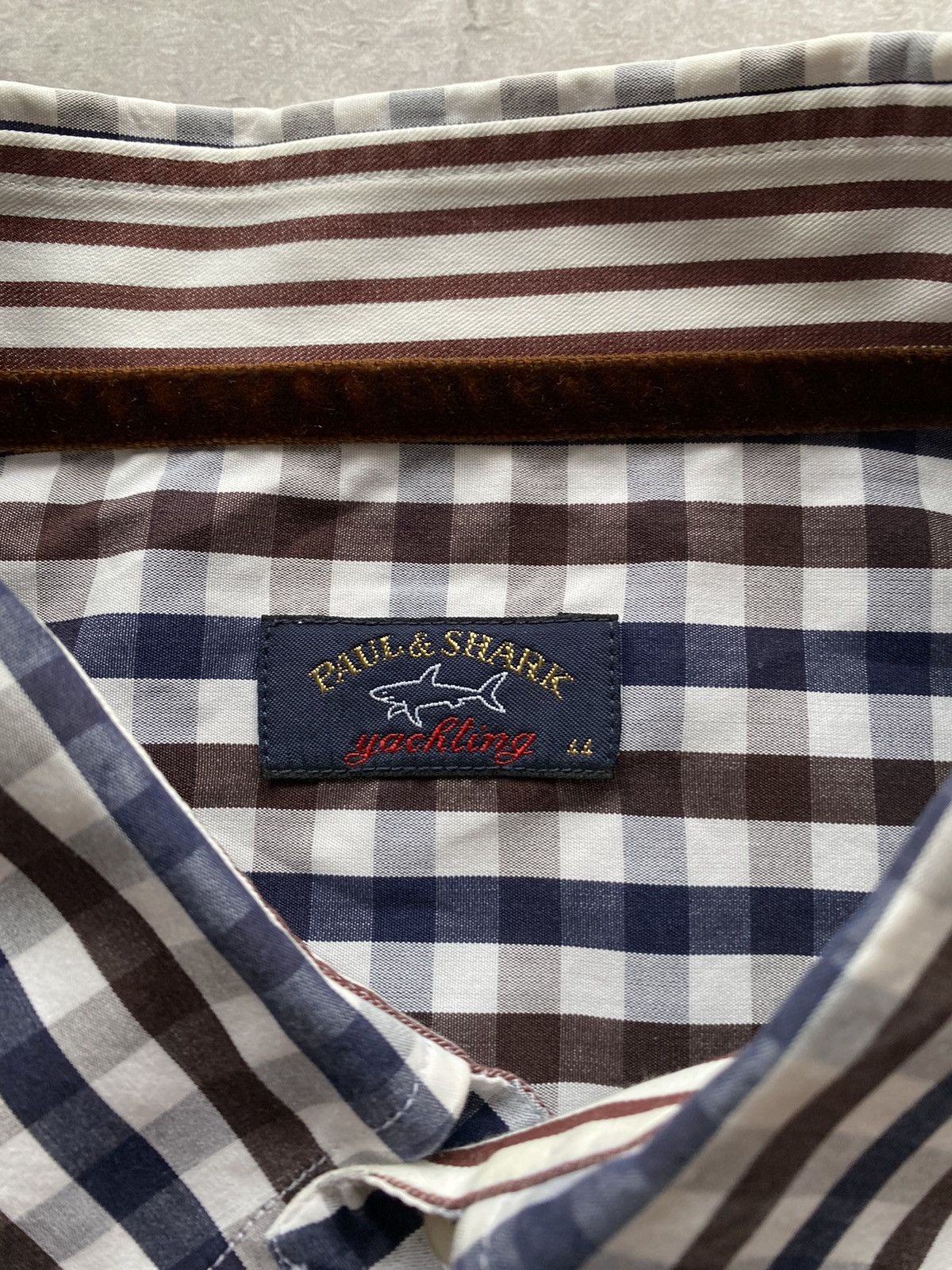Paul & Shark Paul & Shark Yachting Geometric Shirt Button Made in Italy Size US XL / EU 56 / 4 - 10 Thumbnail