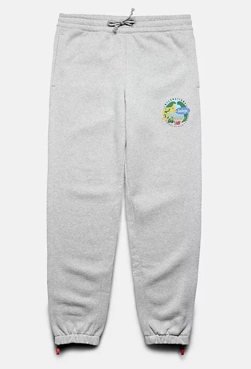 Bodega × New Balance Bodega x New Balance Sweatpants Joggers Athletic Grey Large Size US 34 / EU 50 - 1 Thumbnail