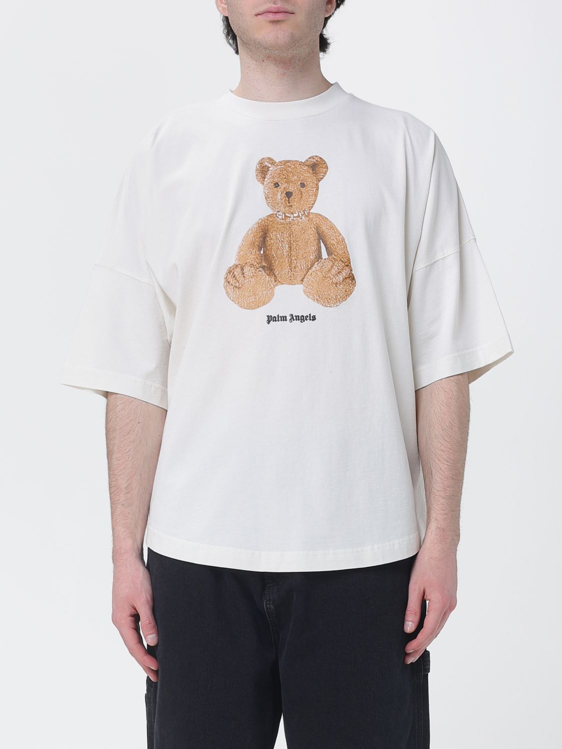 Palm Angels Palm Angels T-Shirt Men Ivory Size US XXS / EU 40 - 1 Thumbnail